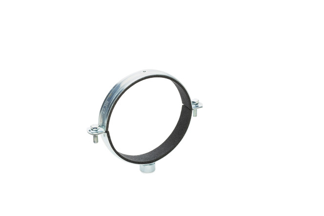 ø150 mm pipe clamp with sound absorption lining