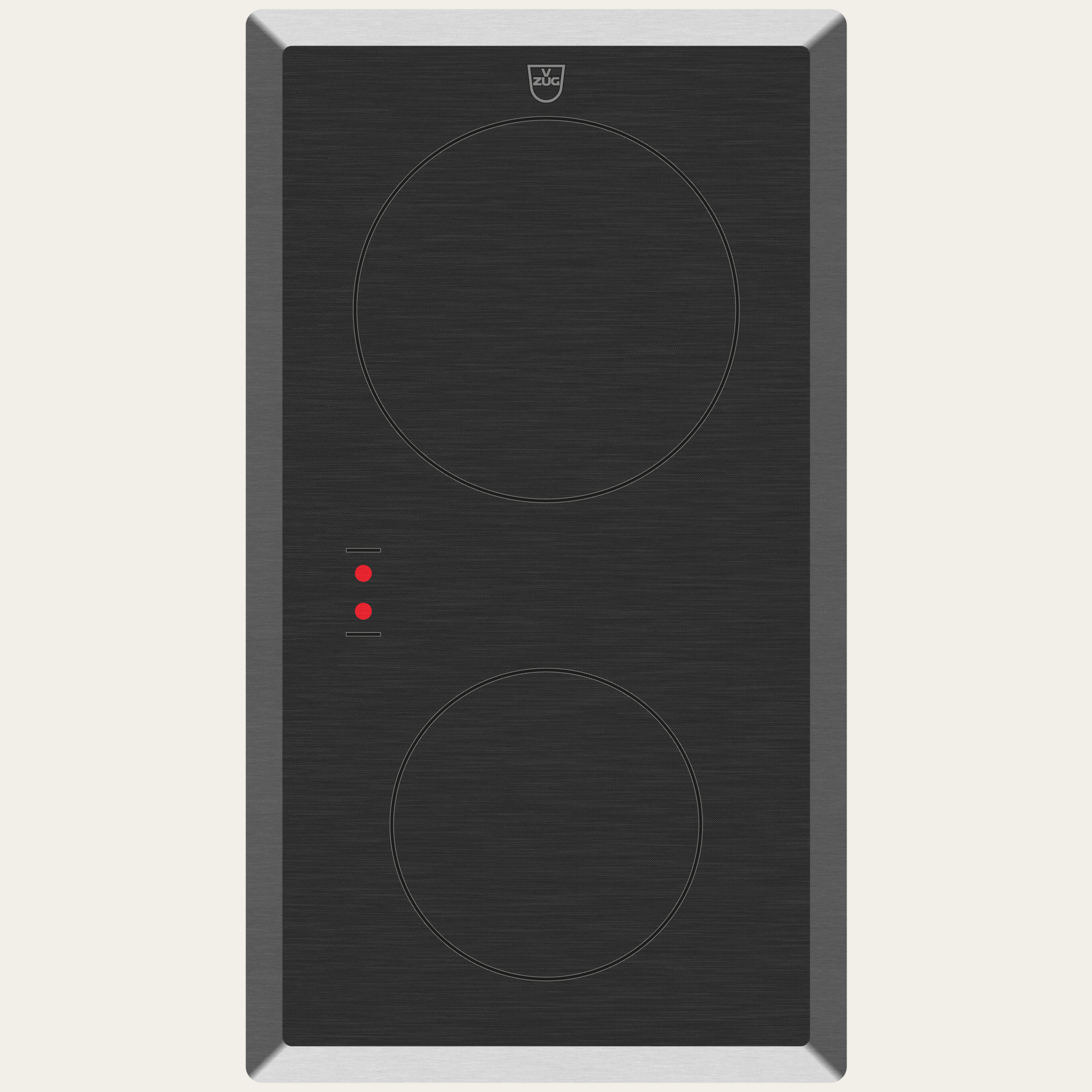 V-ZUG Piano cottura CookTop V200 E302, Radiatori di riscaldamento, Standard di larghezza: 30 cm, ClassicDesign, Cornice crom, Comandoesterno tramite la cucina, Zone di cottura: 2