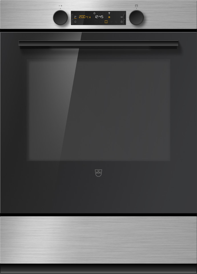 V-ZUG Oven Combair V600, Standard width: 55 cm, Standard height: 76.2 cm, Stainless steel, Handle: Nero, dial, V-ZUG-Home, Appliance drawer