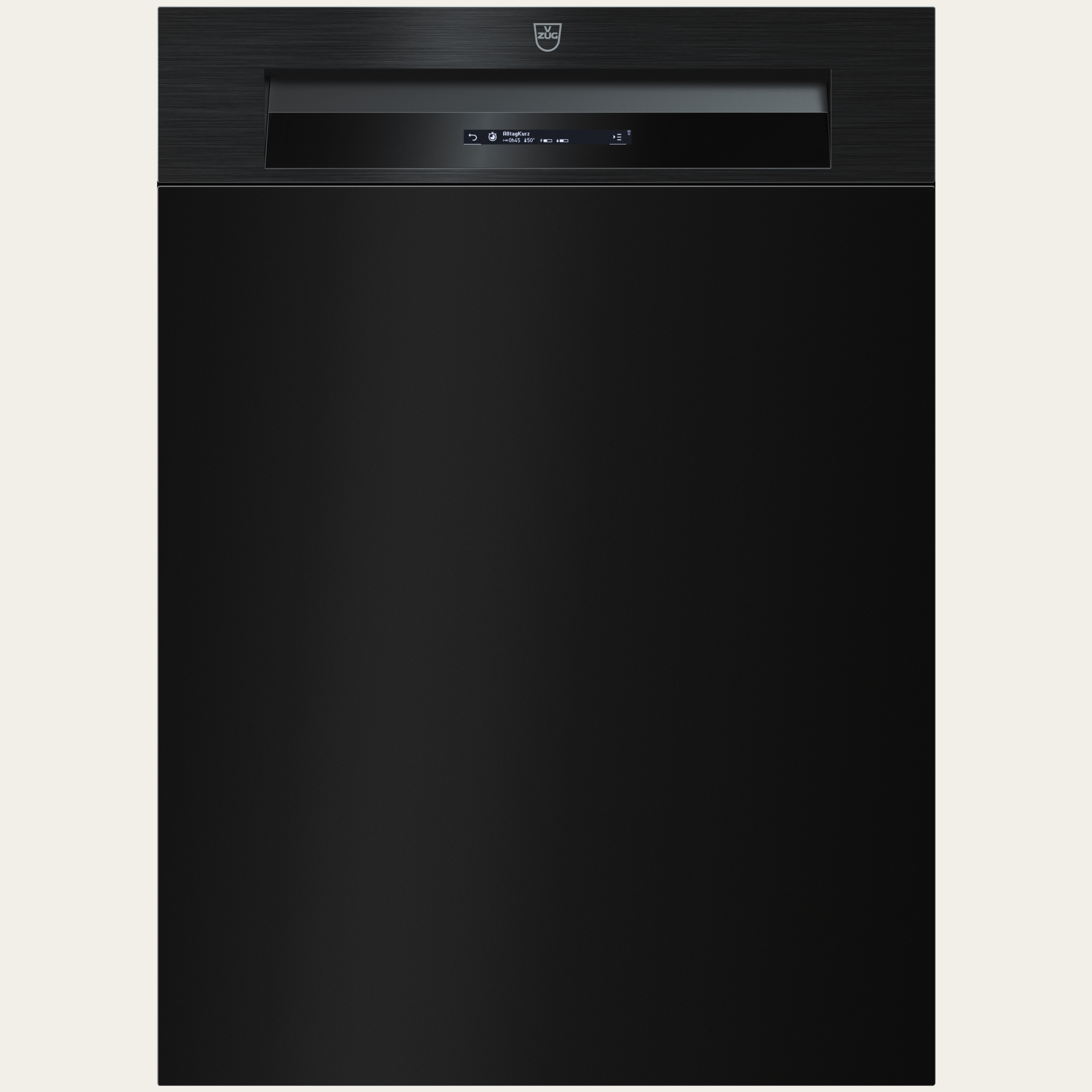 V-ZUG Geschirrspüler AdoraSpülen V4000, Breitennorm: 55 cm, Nero, Griff: Griffschale, V-ZUG-Home, Gleitblech, LCD-Display