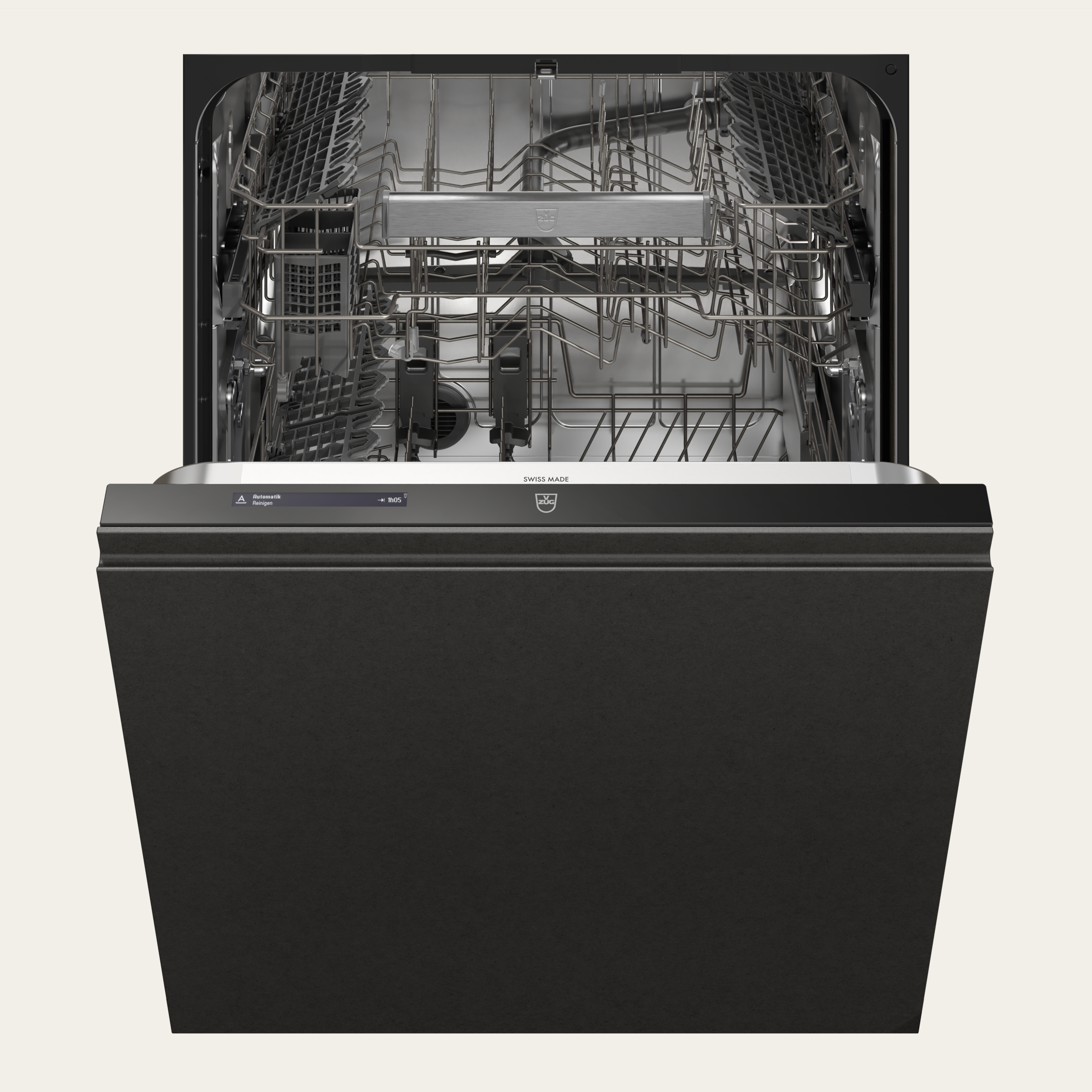 V-ZUG Dishwasher AdoraDish V4000 VGO, Standard width: 60 cm, Fully integratable, Large capacity, V-ZUG-Home, OptiLift, Reinforced spring, Sliding plate, LCD