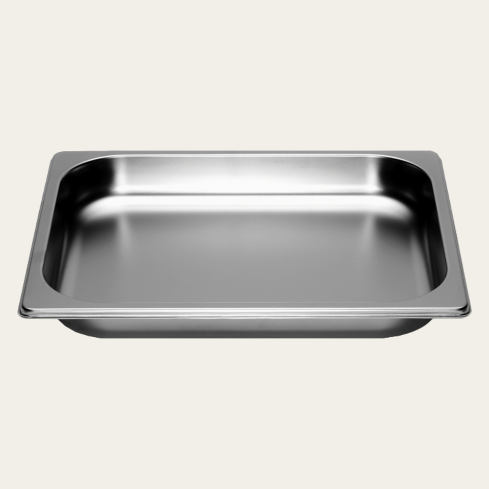 Recipiente in acciaio inox, non forato 1/2 GN, altezza 40 mm