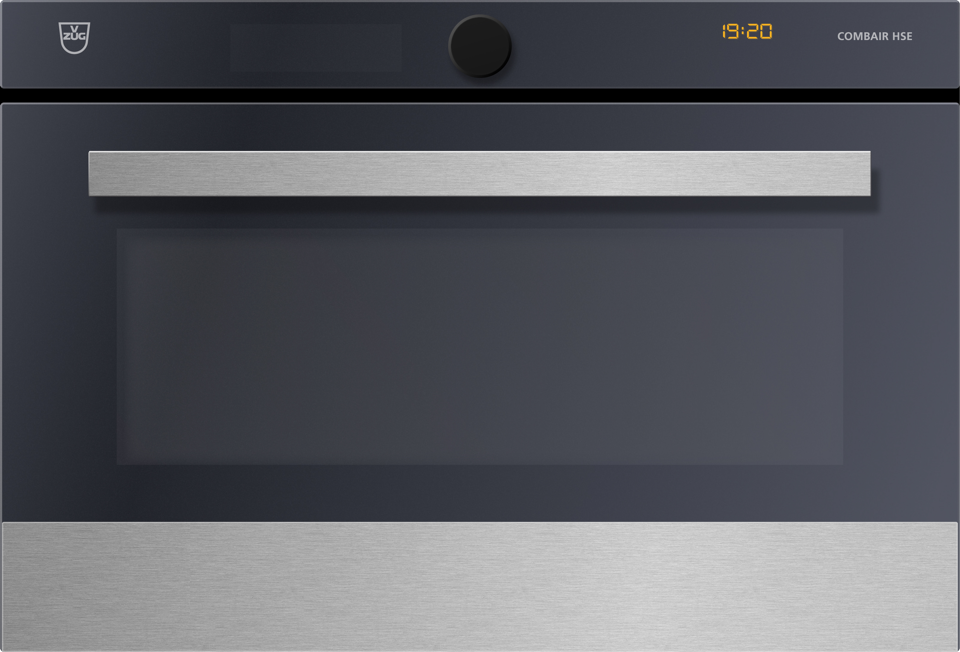 V-ZUG Oven Combair HSE, Standard width: 55, Standardheight: 38.1, ChromeClass, Handle: design handle, chrome, TouchControl and adjusting knob, TopClean