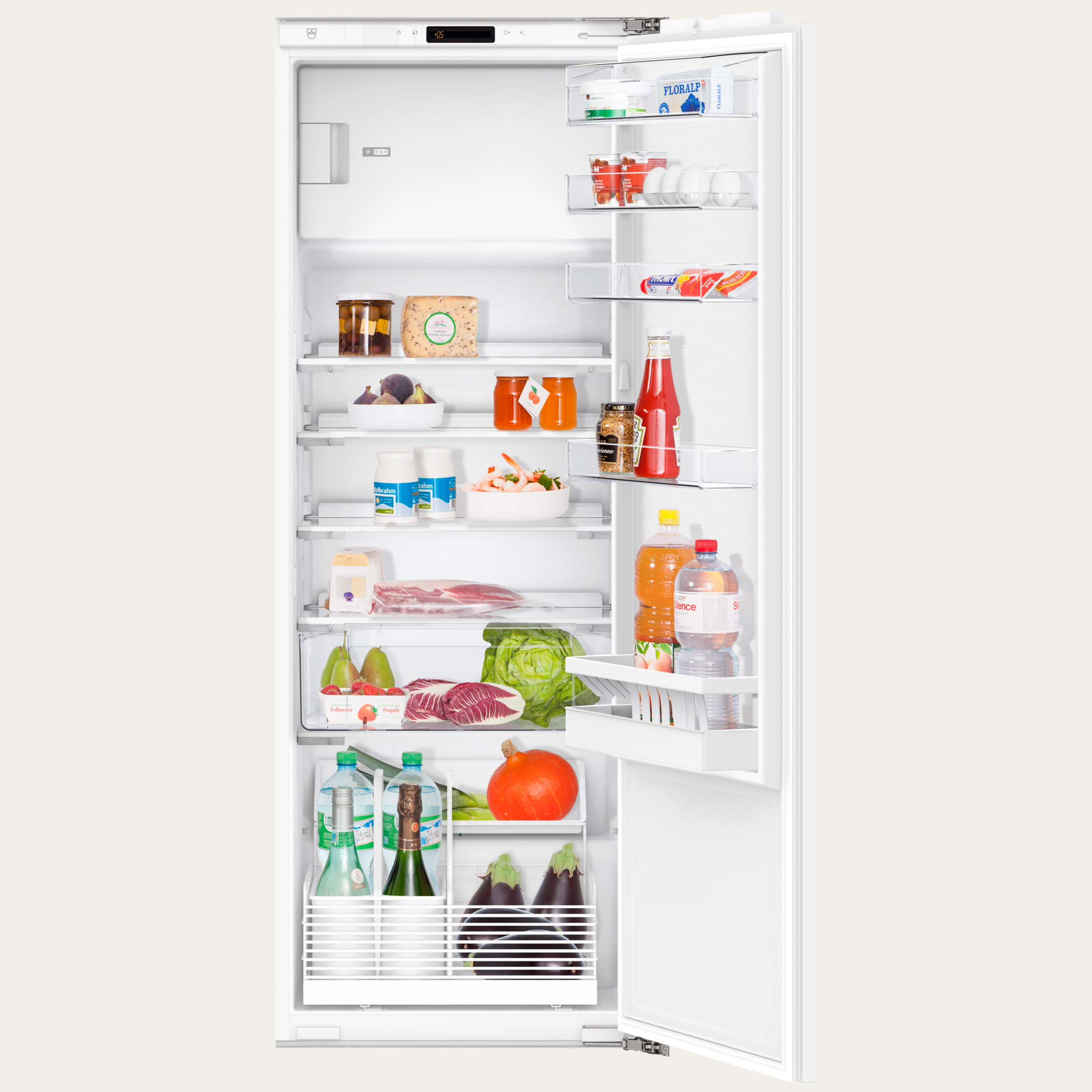 V-ZUG Kühl-/Gefriergerät, De Luxe, Breitennorm: 60 cm, Höhennorm: 152.4 cm, Vollintegrierbar, Türanschlag: links, TouchControl, Kellerfach, NoFrost, FreshControl-Zone