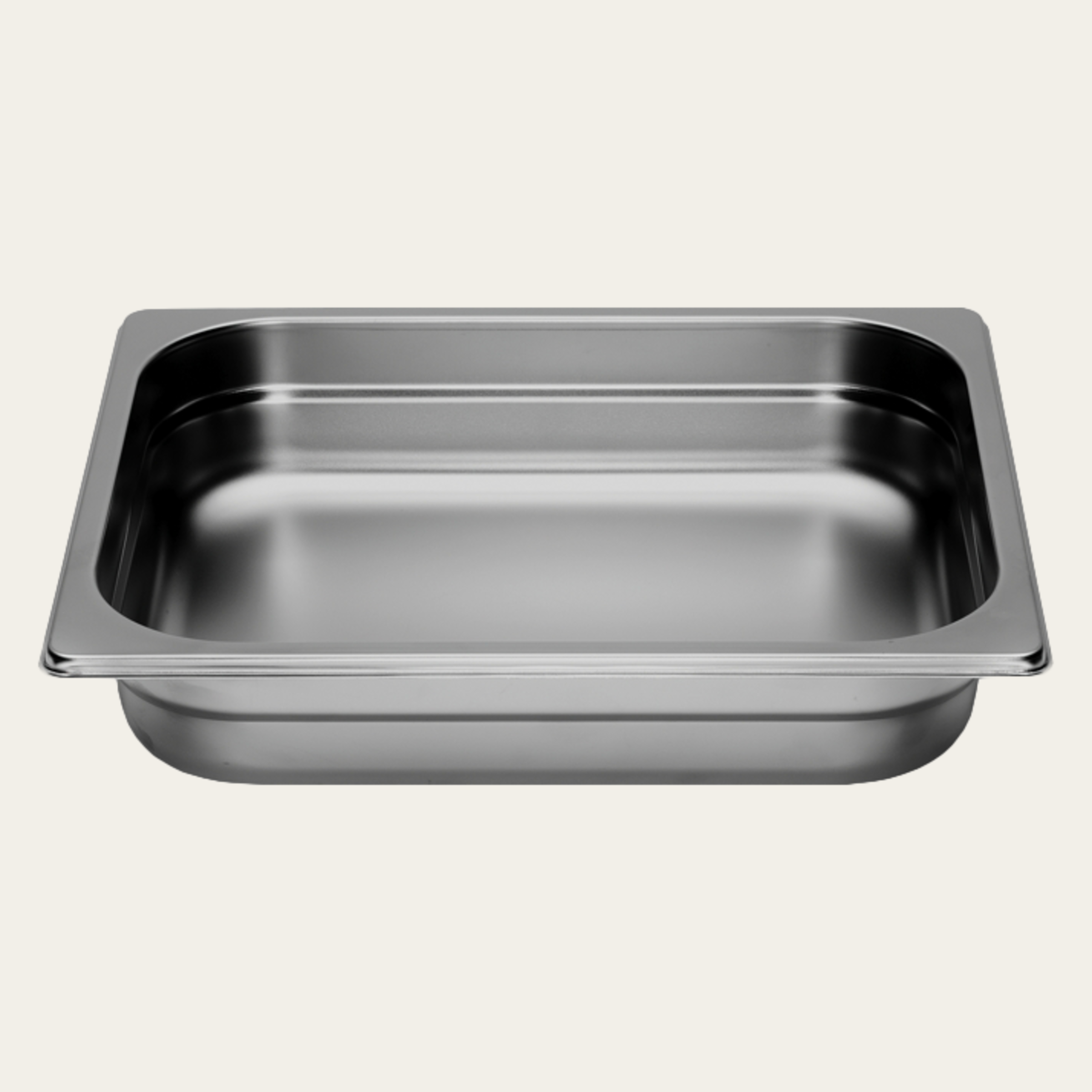 Recipiente in acciaio inox, non forato 1/2 GN, altezza 65 mm