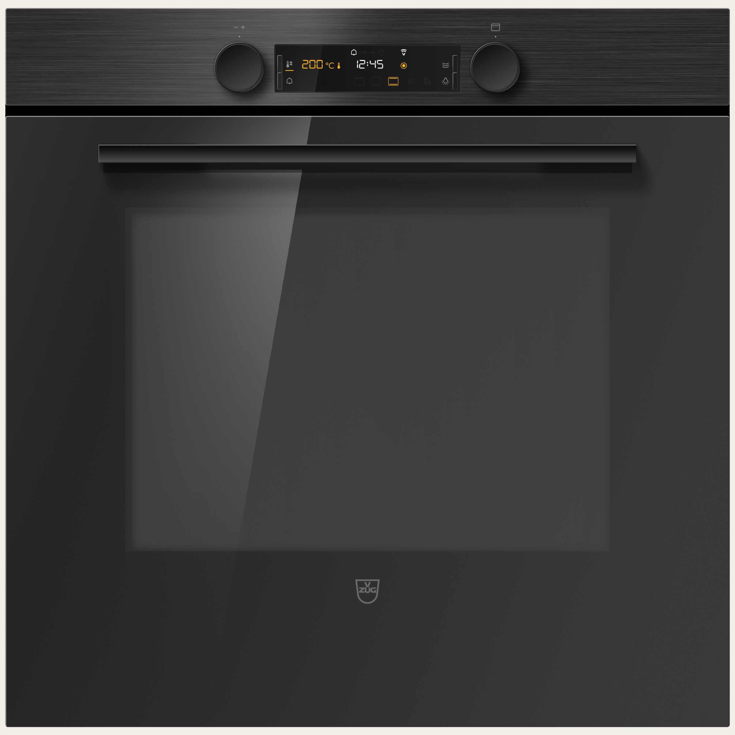 V-ZUG Four Combair V400 60, Norme largeur: 60 cm, Normede hauteur: 60 cm, Nero, Poignée: Nero, commutateur rotatif, V-ZUG-Home