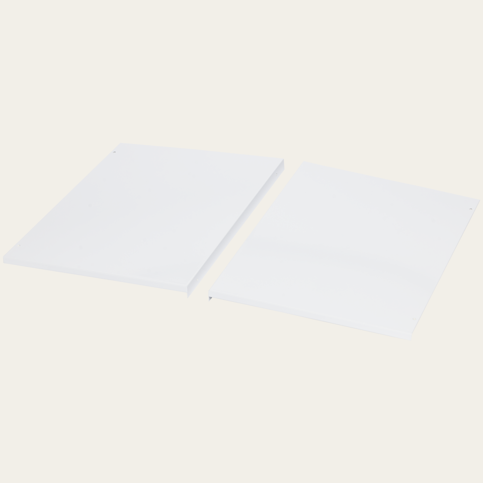 Side-panel protective plate, white, top cabinet depth 350 mm