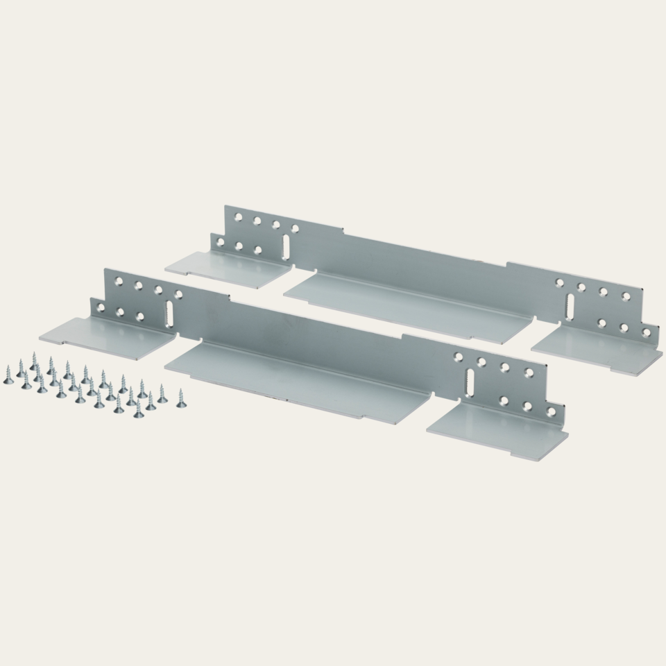 Bracket set for bottom installation