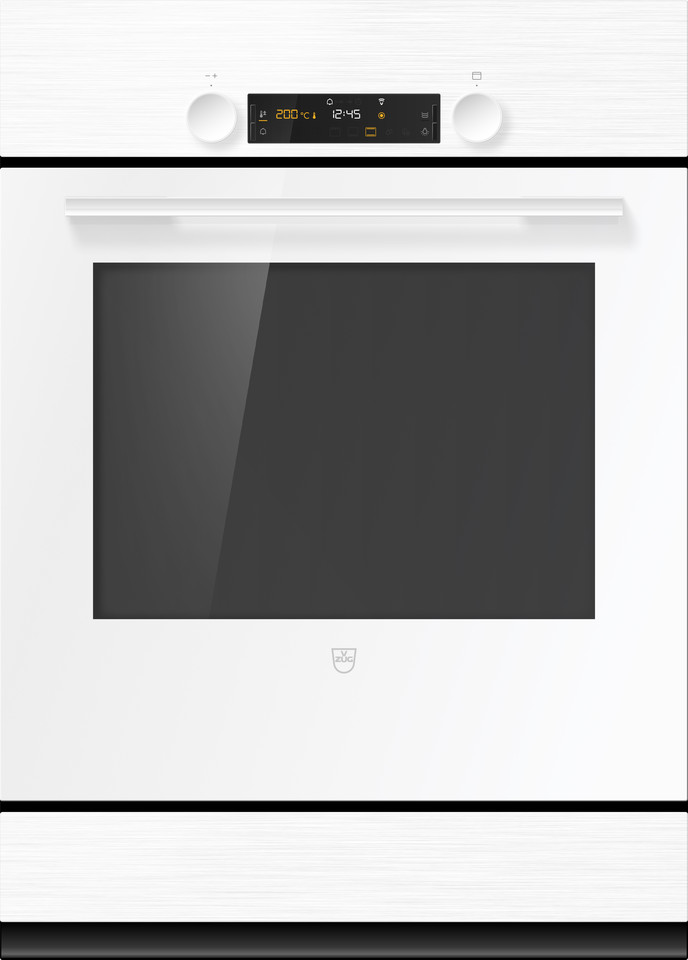 V-ZUG Backofen Combair V600, Breitennorm: 55 cm, Höhennorm: 76.2 cm, Weiss, Griff: Weiss, Einbau in Unterschrank, Drehschalter, V-ZUG-Home, Geräteschublade beheizbar
