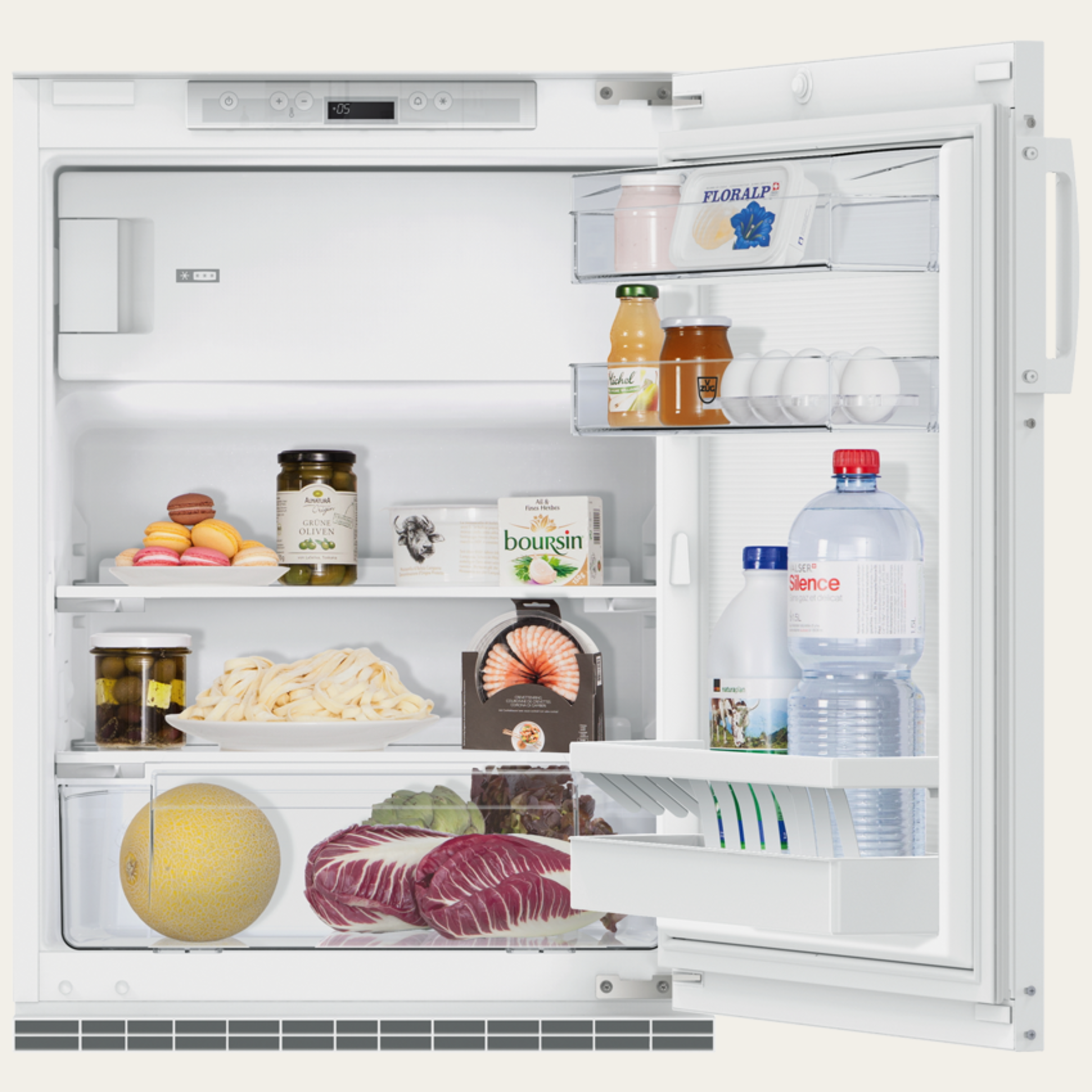 V-ZUG Frigorifero/congelatore Komfort eco, Standard di larghezza: 55 cm, Norma per l'altezza: 76.2 cm, Nero, Cerniera: A destra, Classe di efficienza energetica: E, TouchControl