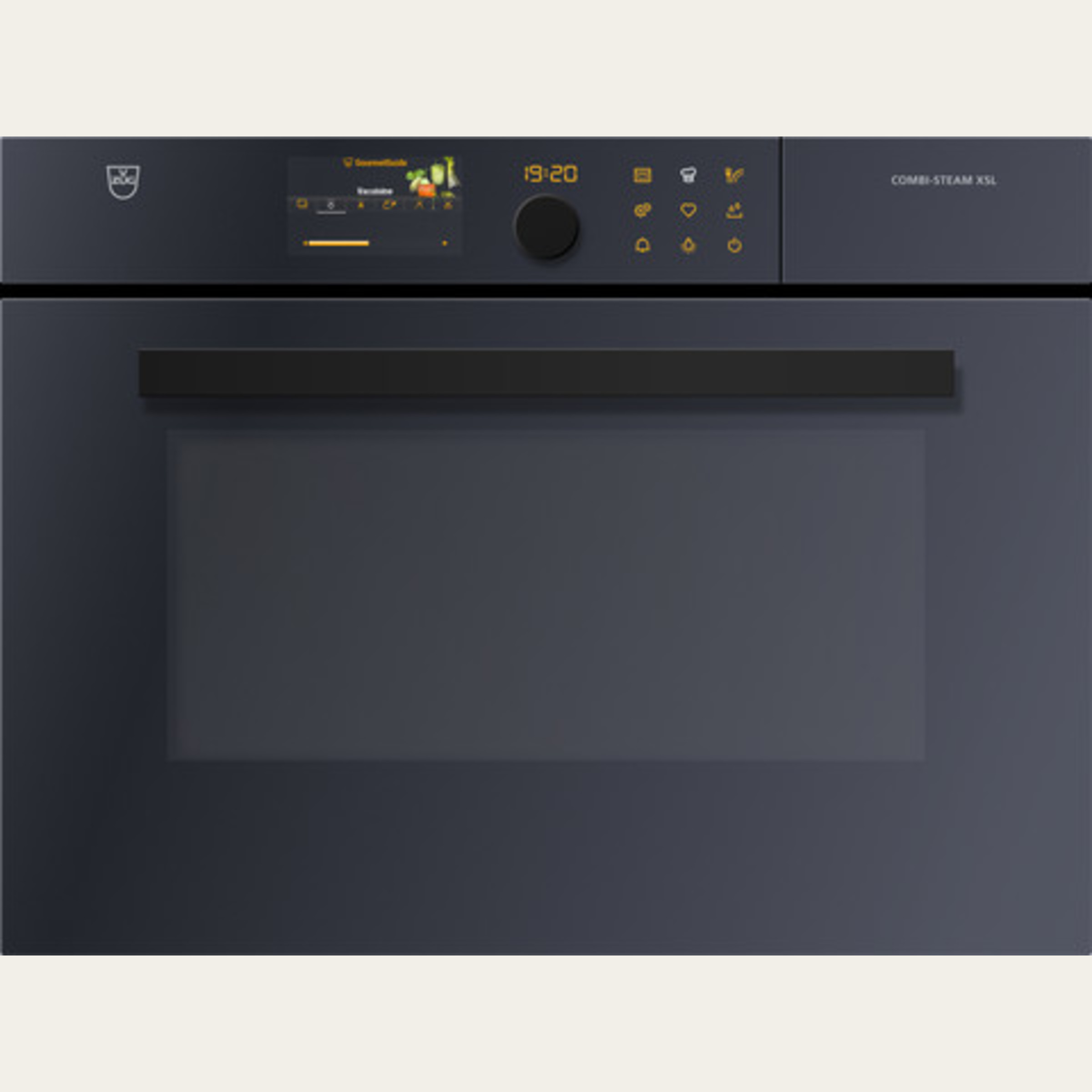 V-ZUG Stoomoven Combi-Steam XSL 60, Breedtenorm: 60,Hoogtenorm: 45.0,Spiegelglas, Greep: Designgreep Nero, TouchControl enregelknop, V-ZUG-Home