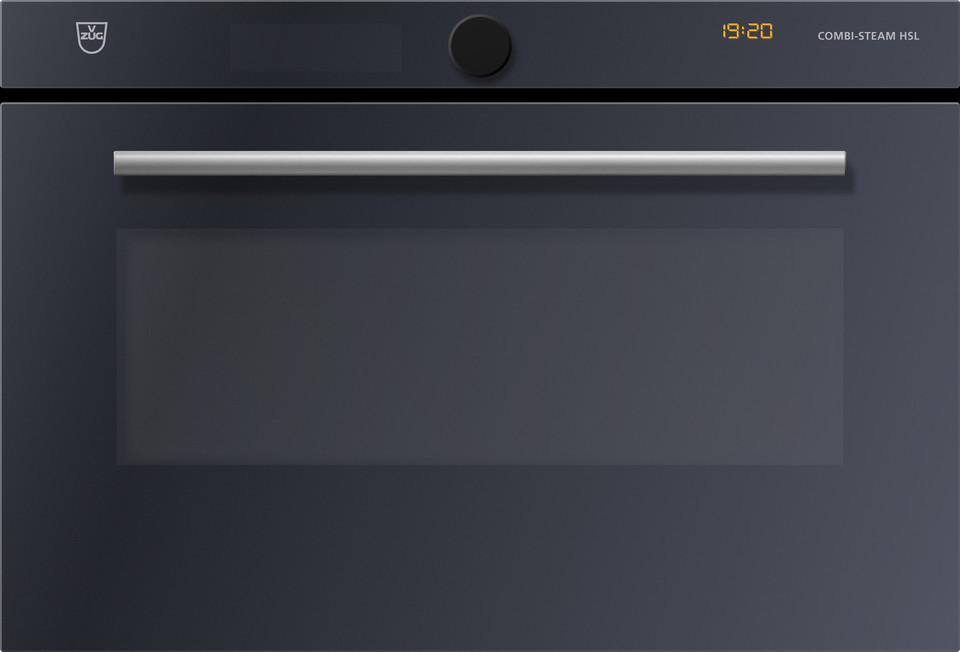 V-ZUG Combi-Steam HSL steam cooker, width 60 cm, mirror glass design, chrome rod handle, 230 or 400 VNOTE: Product fitted with Wi-Fi module as standard (V-ZUG-Home ready)