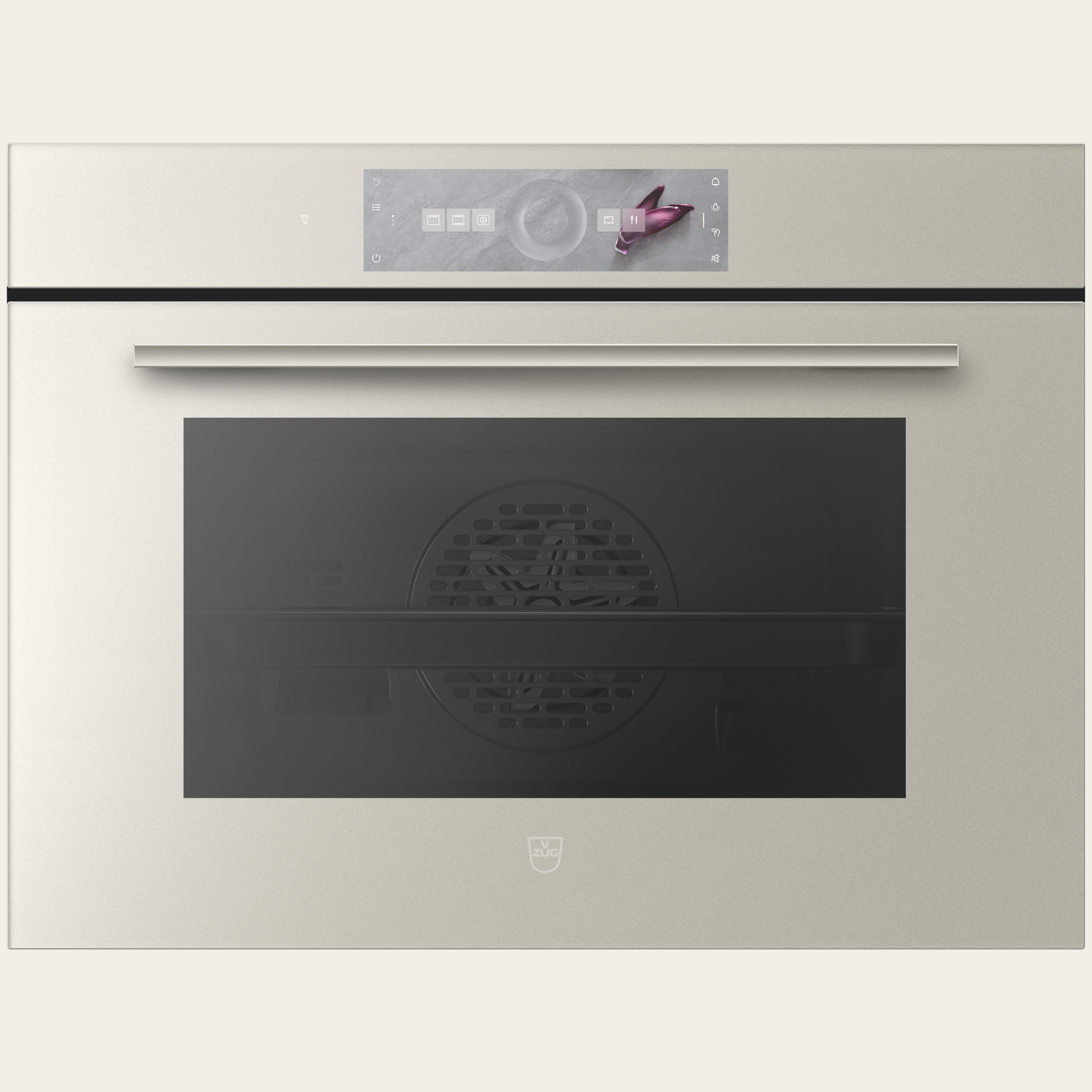 V-ZUG Backofen Combair V6000 45P, Breitennorm: 60 cm, Höhennorm: 45 cm, Spiegelglas Pearl, Touchscreen mit CircleSlider, V-ZUG-Home, Pyrolytische Selbstreinigung