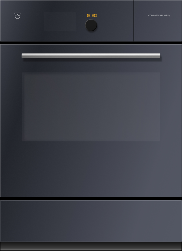 V-ZUG Steamer Combi-Steam MSLQ, Standard di larghezza: 55.0 cm, Norma per l'altezza: 76.2 cm, Vetro a specchio, Maniglia a barra cromata,TouchControl e bottone di regolazione, V-ZUG-Home, Microonde, Cassettoriscaldabile dell’apparecchio