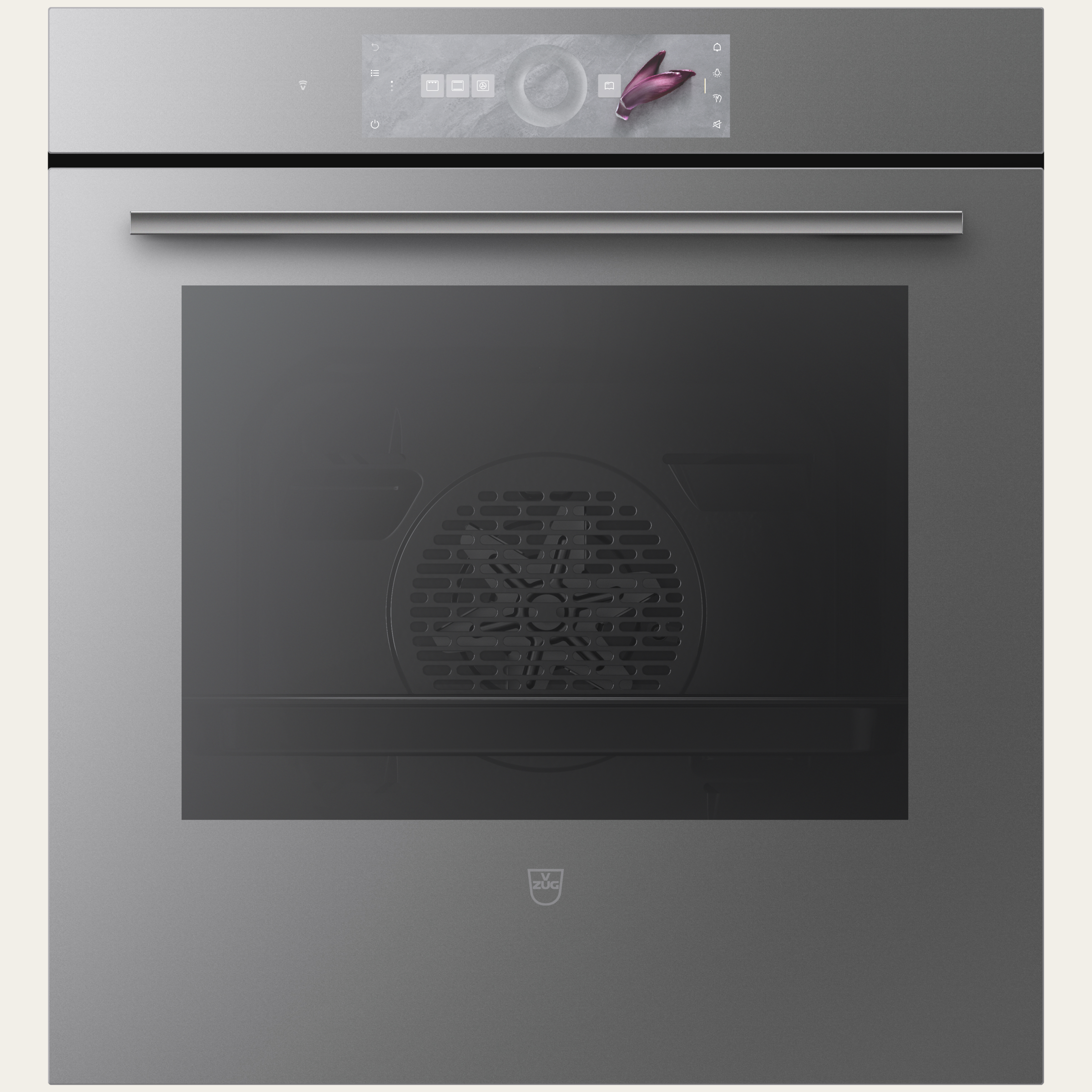 V-ZUG Forno Combair V2000 60C, Standard di larghezza: 55 cm, Norma per l'altezza: 60 cm, Vetro a specchioPlatinum, Touchscreen con CircleSlider, V-ZUG-Home