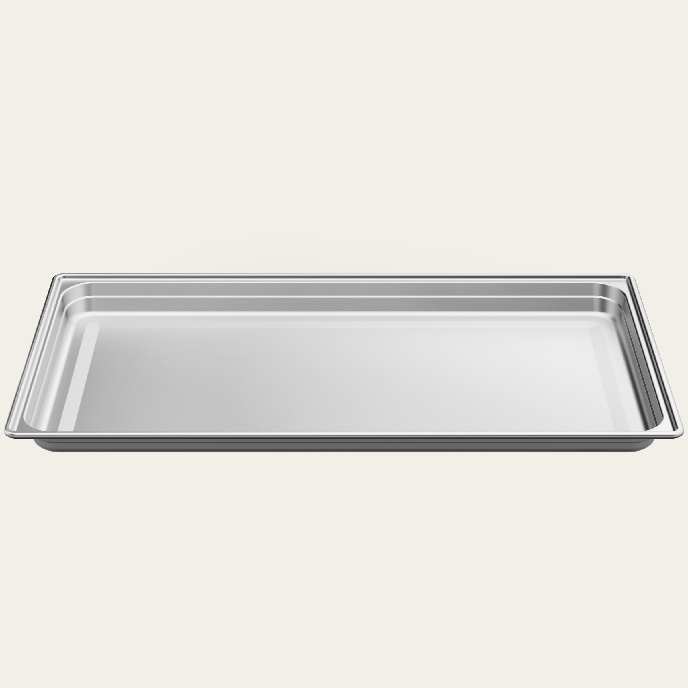 Plaque en acier inox sans trous, L 629 x P 370 x H 28 mm