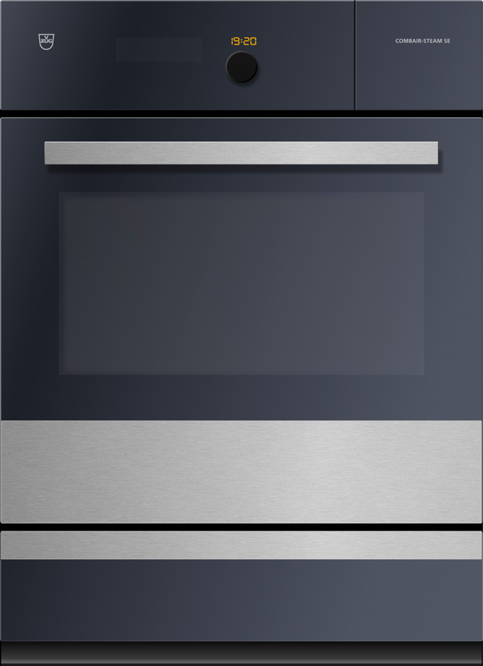 V-ZUG Steamer Combair-Steam SE, Standard width: 55, Standard height: 76.2, ChromeClass, Handle: design handle, chrome, TouchControl and adjusting knob, Heatable appliance drawer