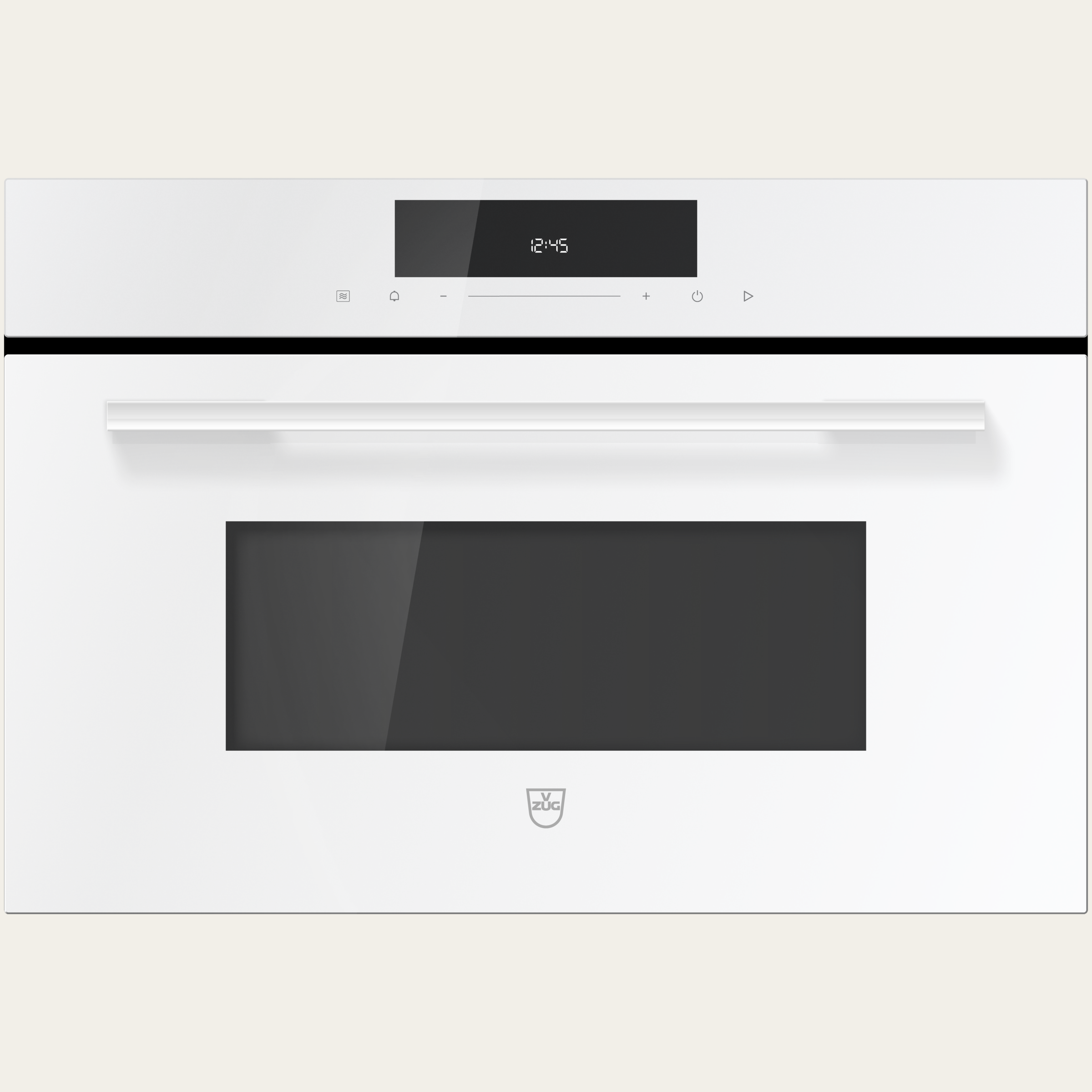 V-ZUG Mikrowelle Miwell V600 38, Breitennorm: 60 cm, Höhennorm: 38.1 cm, Weiss, Griff: Weiss, TouchControl