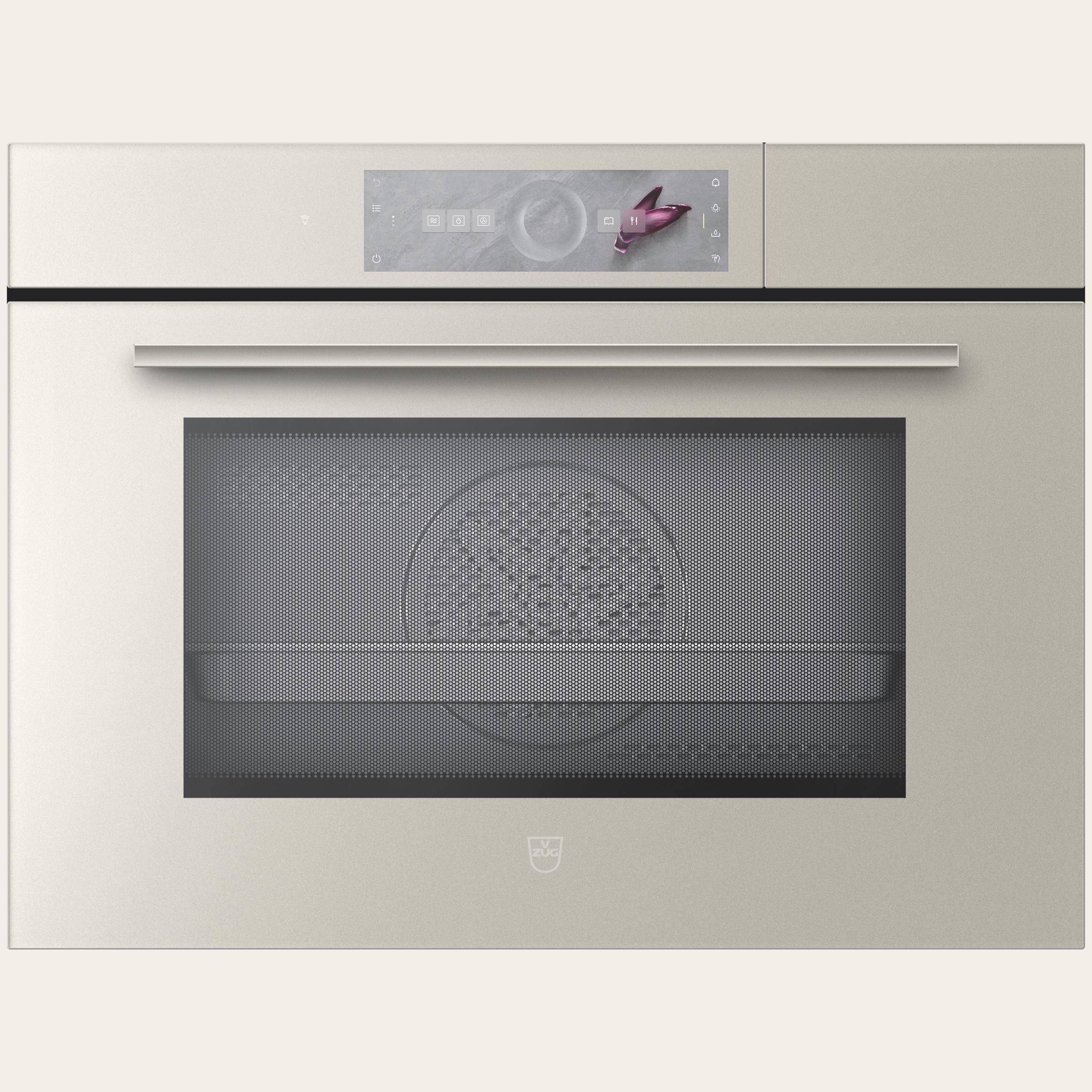 V-ZUG Forno a vapore CombiSteamer V6000 45M PowerSteam, Standard di larghezza: 60 cm, Norma per l'altezza: 45 cm, Vetro a specchio Pearl, Touchscreen con CircleSlider, V-ZUG-Home, Microonde
