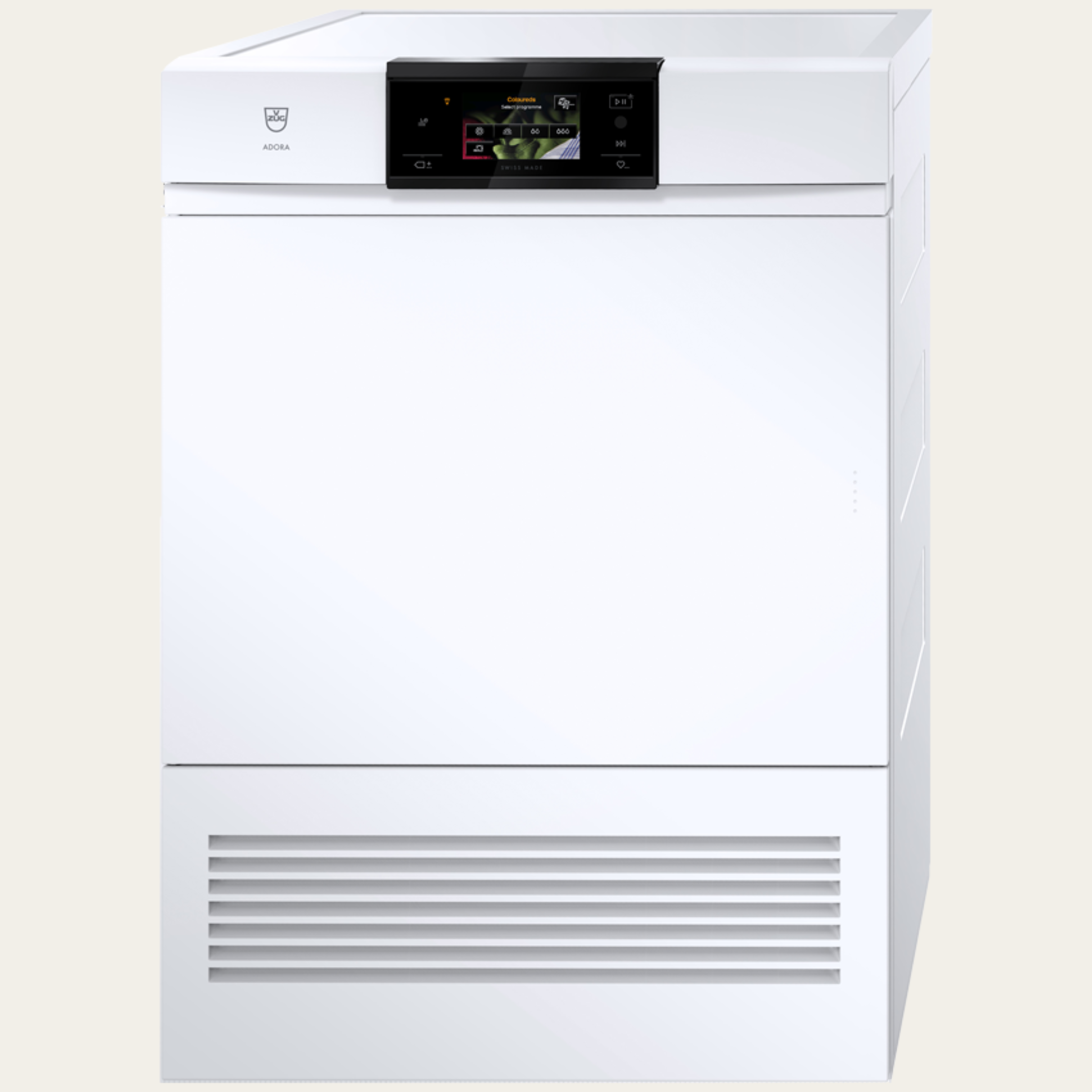 V-ZUG Tumble dryer AdoraDry V2000, Door hinge: Right, V-ZUG-Home, Nominal capacity: 7 kg, Full-colour graphic display, touchscreen, Air transport according toUN 3358 prohibited