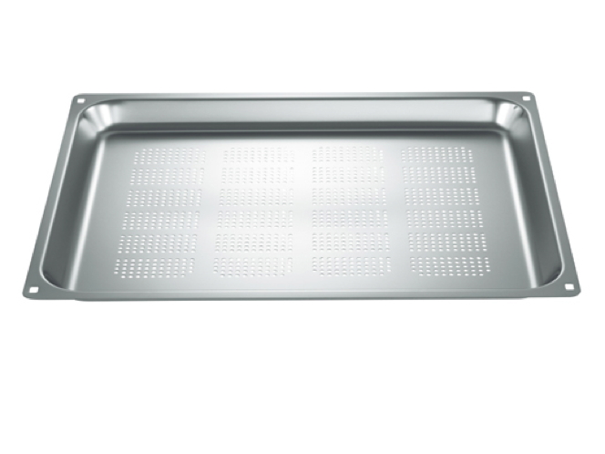 Stainless steel tray perforated 452 x 380 x 28 mm