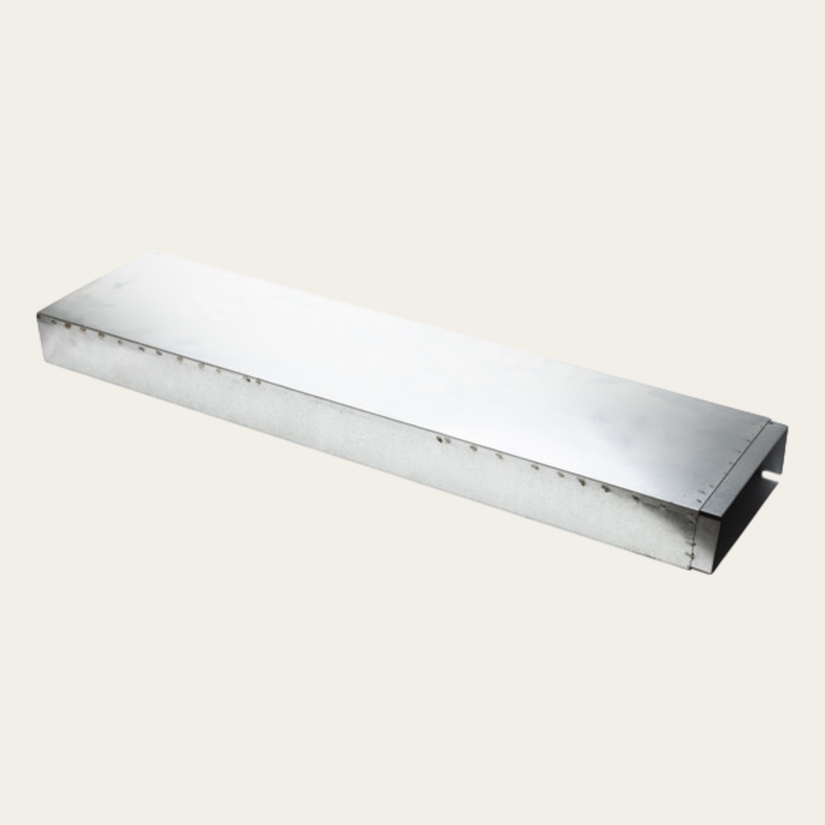 Flat duct angular length 1000 mm 254x82 mm