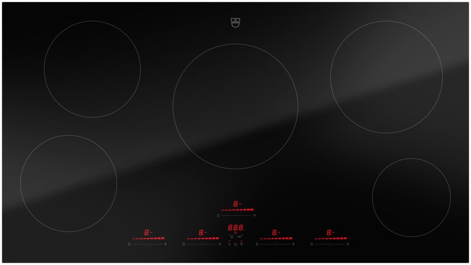 V-ZUG Table de cuisson CookTop V6000 A905, Corps de chauffe à rayonnement, Norme