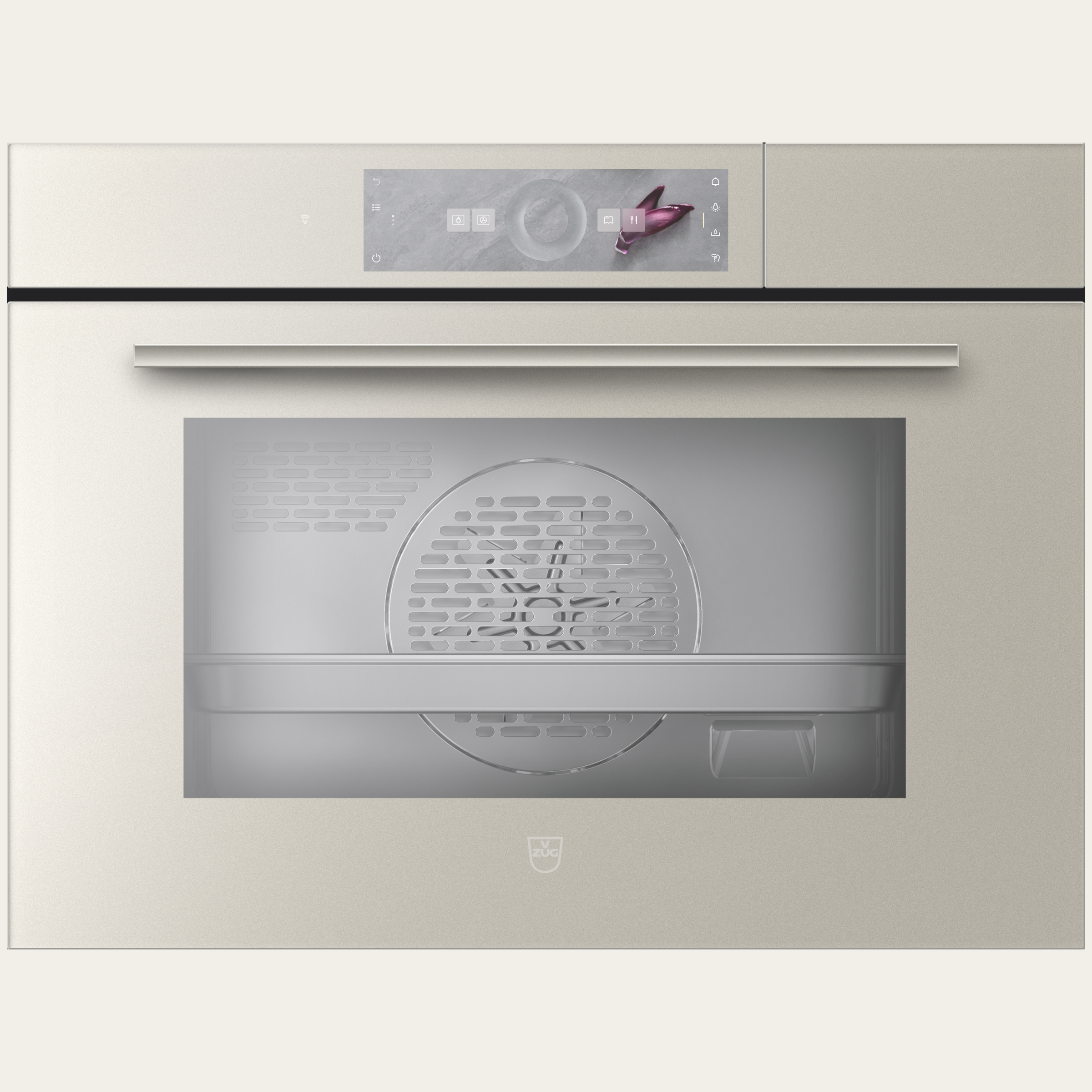 V-ZUG Stoomoven CombiSteamer V6000 45, Breedte: 60 cm, Hoogte: 45 cm, Spiegelglas Pearl, Aanraakscherm met CircleSlider-bediening, V-ZUG-Home