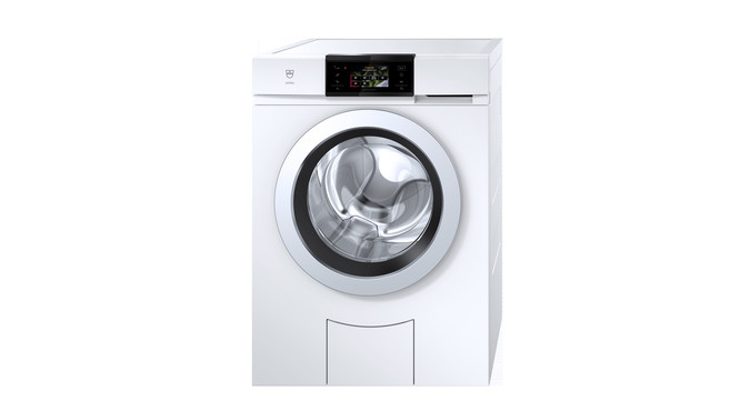 V-ZUG Waschmaschine AdoraWaschen V4000, Türanschlag:links, V-ZUG-Home, Design Türe: ChromeClass, Vollfarbiges Grafikdisplay