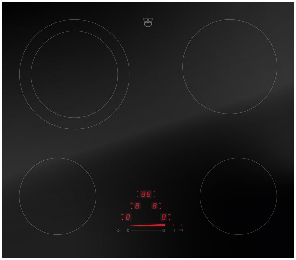 V-ZUG Table de cuisson CookTop V4000 A604, Corps de chauffe à rayonnement, Norme
