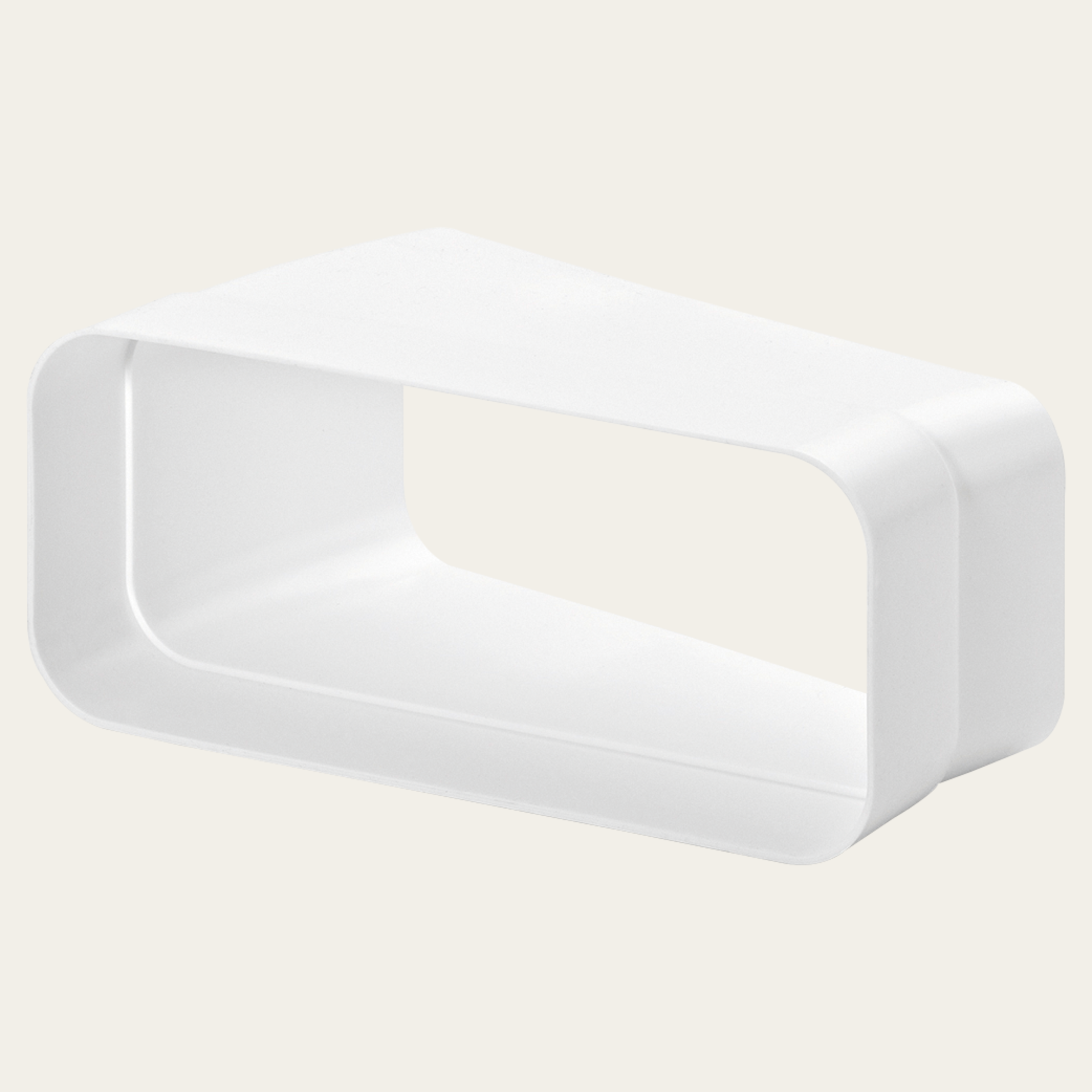 Codo 15°, horizontal para conducto plano, An 227 x Al 94 x Pr 138 mm