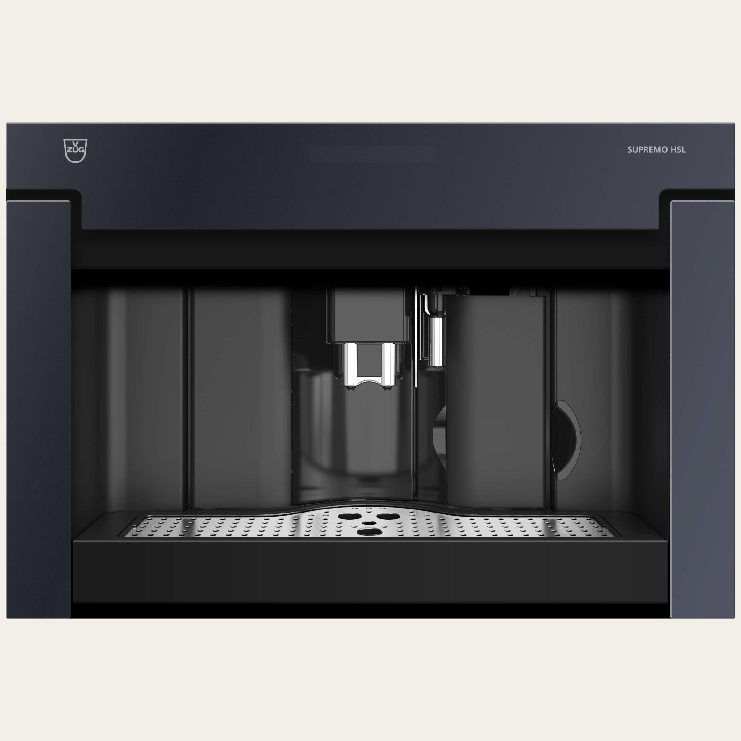 V-ZUG Coffee-Center Supremo HSL, Standard di larghezza: 55 cm, Norma per l'altezza: 38.1 cm, Vetro a specchio nero, TouchControl, Efficienza energetica: A