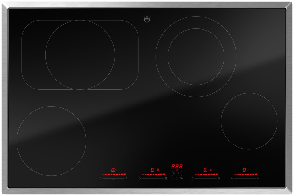 V-ZUG Table de cuisson CookTop V6000 A804B, Corps dechauffe à rayonnement