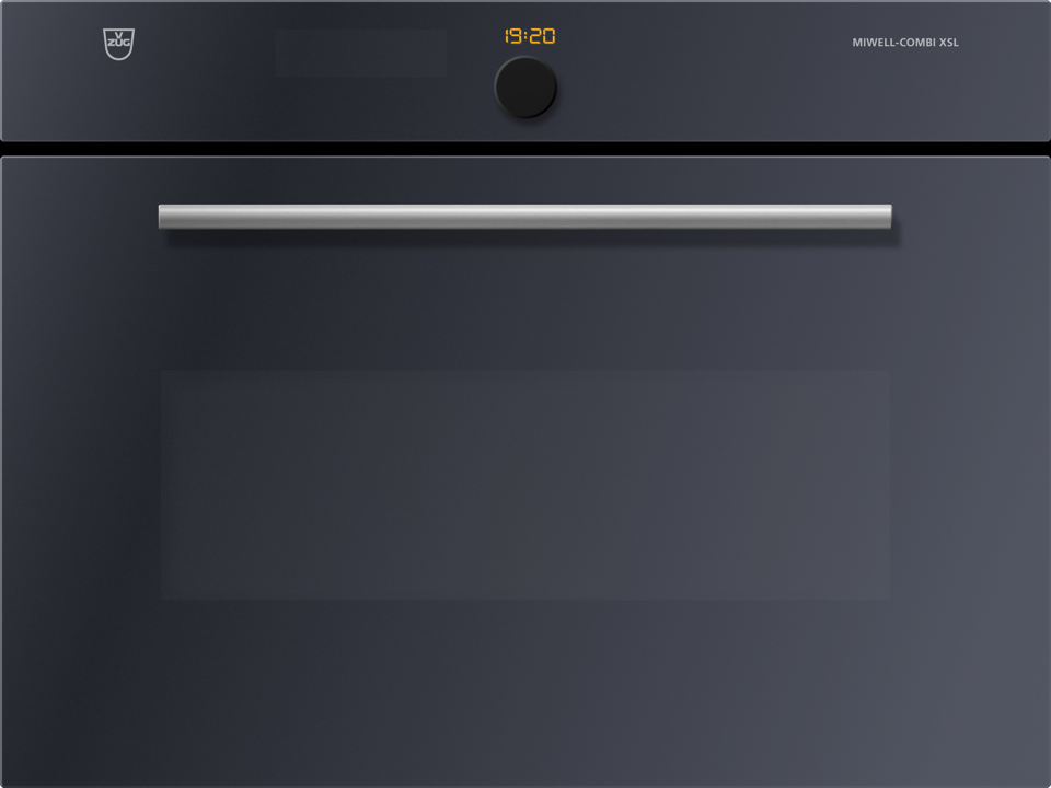 V-ZUG Microonde Miwell-Combi XSL, larghezza 60 cm, design Vetro a specchio, maniglia a barra cromata, 230V