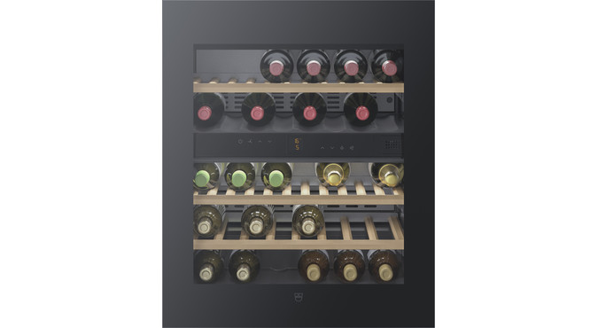 V-ZUG Refrigerator/freezer Winecooler UCSL 60, Standard width: 60 cm, Standard height: 82 cm, Black mirror glass
