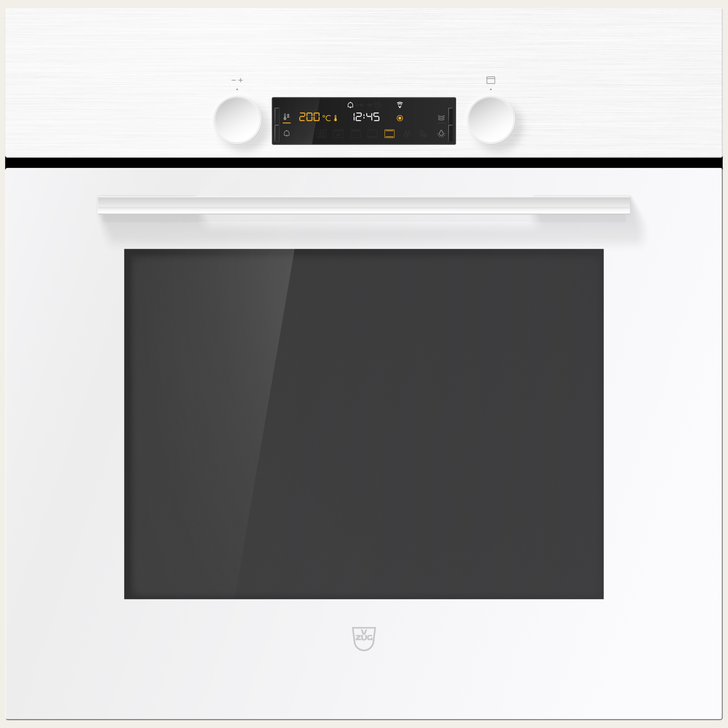 V-ZUG Backofen Combair V400 6U, Breitennorm: 60 cm, Höhennorm: 60 cm, Weiss, Griff: Weiss, Einbau in Unterschrank, Drehschalter, V-ZUG-Home