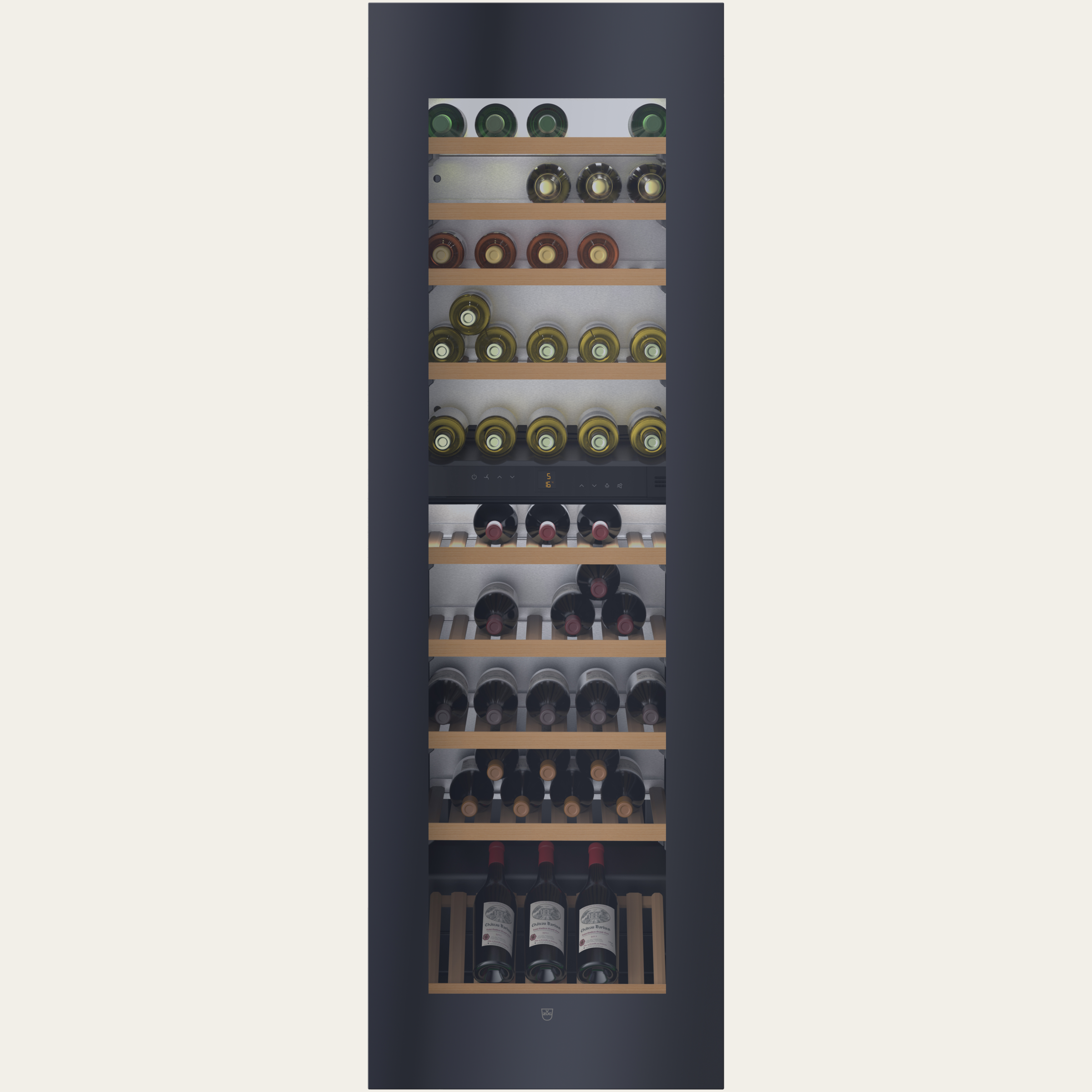 V-ZUG Kühl-/Gefriergerät WineCooler V6000, Breitennorm: 60 cm, Höhennorm: 177.8 cm, Spiegelglas, Türanschlag: rechts, Energieeffizienzklasse: G, TouchControl