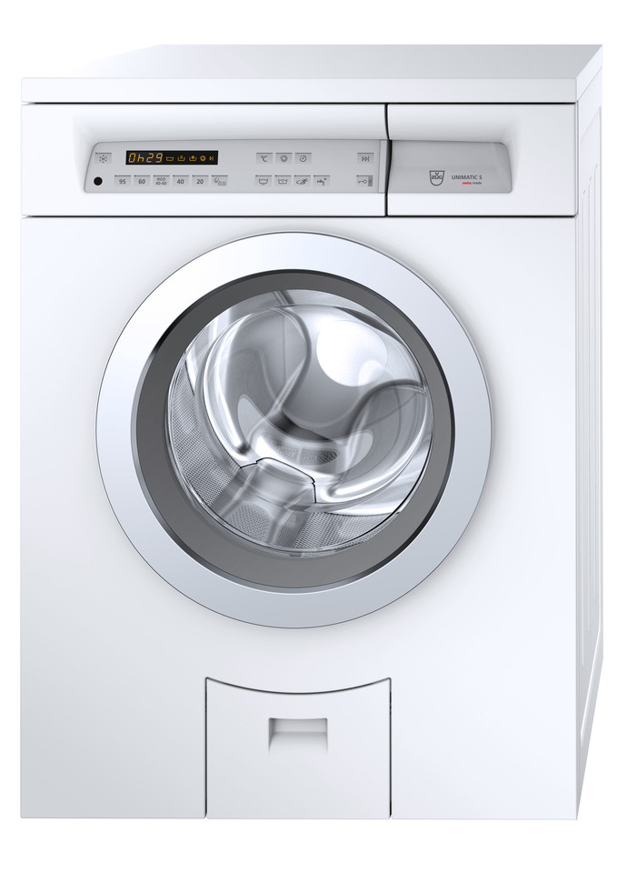 V-ZUG Waschmaschine Unimatic S, Türanschlag: rechts,Design Türe: ChromeClass, Digitalanzeige, Nennkapazität: 8 kg