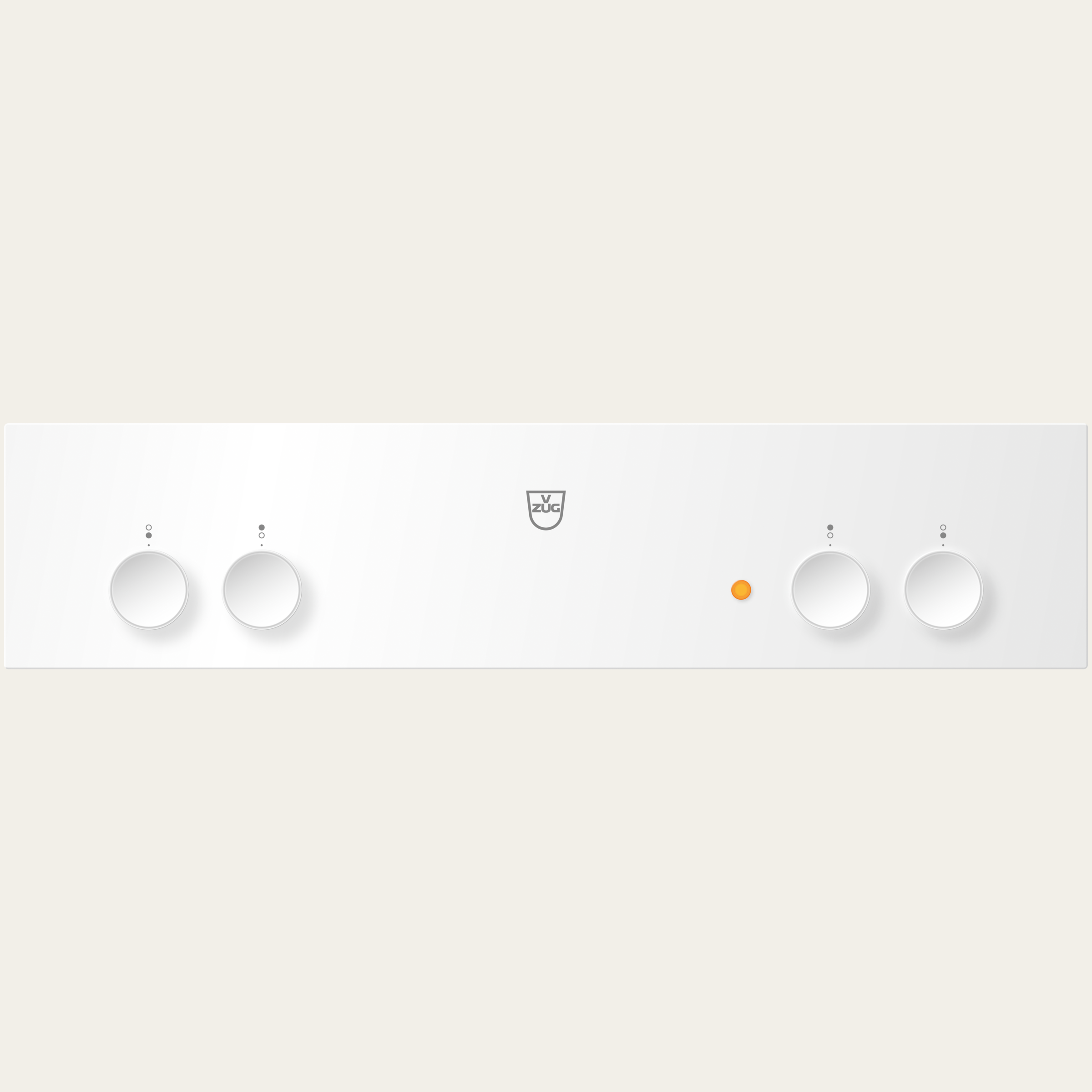 V-ZUG Switch box ER4, White, external toggle control, Cooking zones: 4