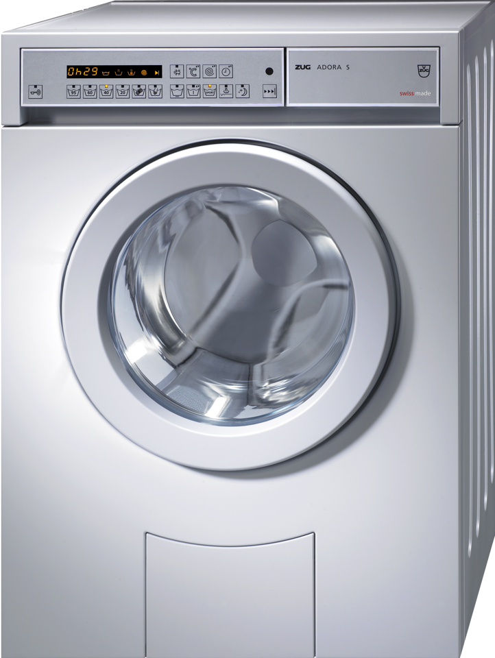 V-ZUG Washing machine Adora S, panel Stainless Steel, door left hinged