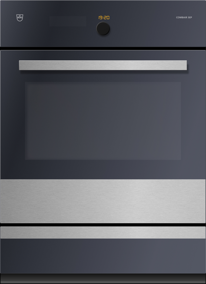 V-ZUG Four Combair SEP, largeur 55 cm, design ChromeClass, poignée design chrome, 230 ou 400V, tiroir chauffant de l'appareil, autonettoyage pyrolytique
