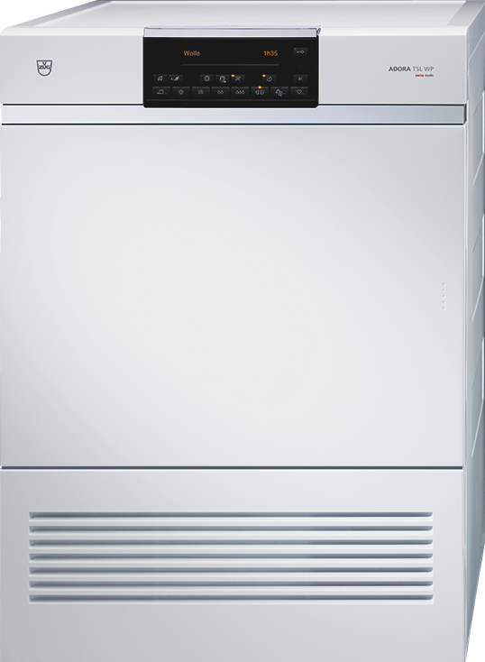 V-ZUG Heat pump dryer Adora TSL WP, panel Stainless Steel, door left hinged