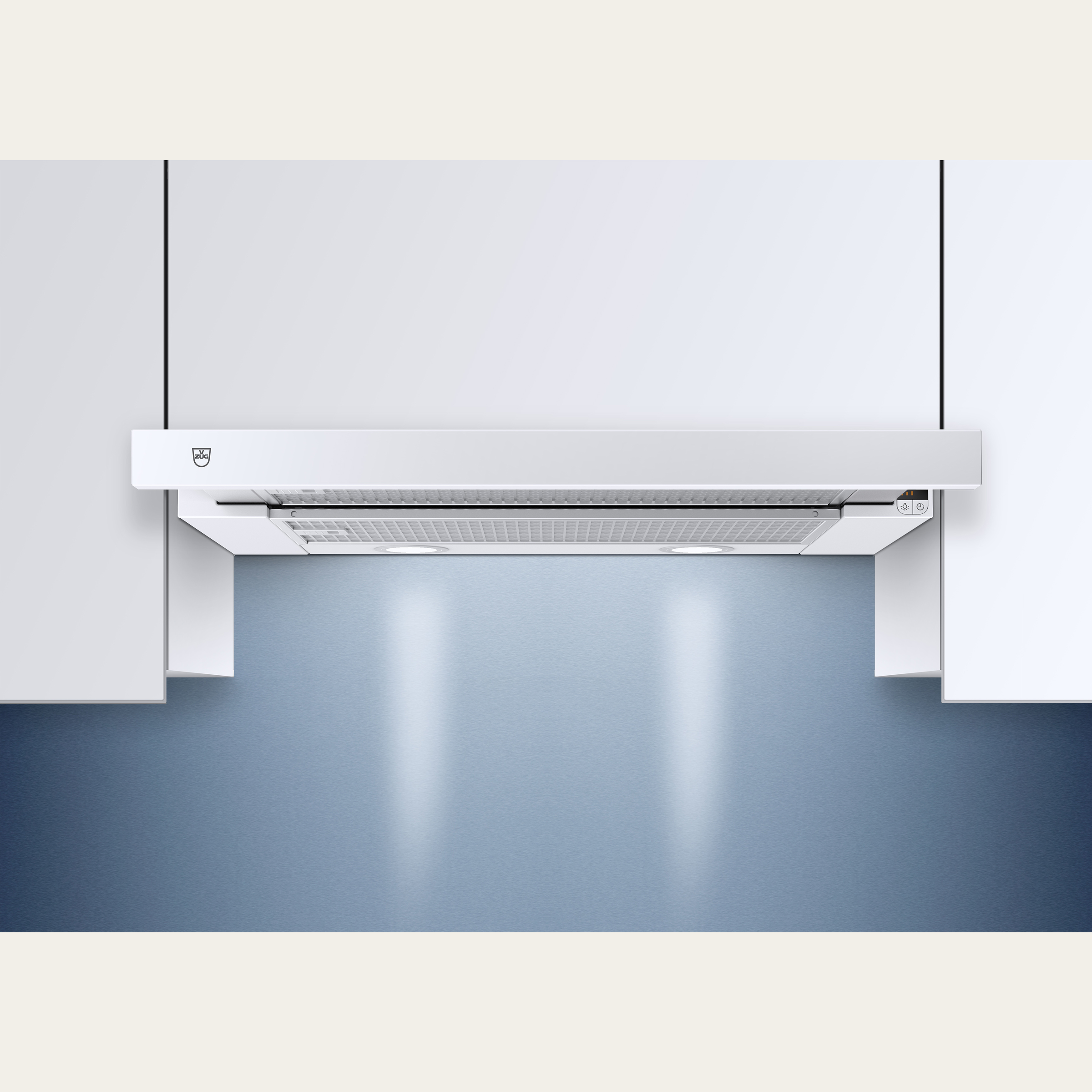 V-ZUG Hotte à encastrer DF-S6, largeur 60 cm, design Blanc