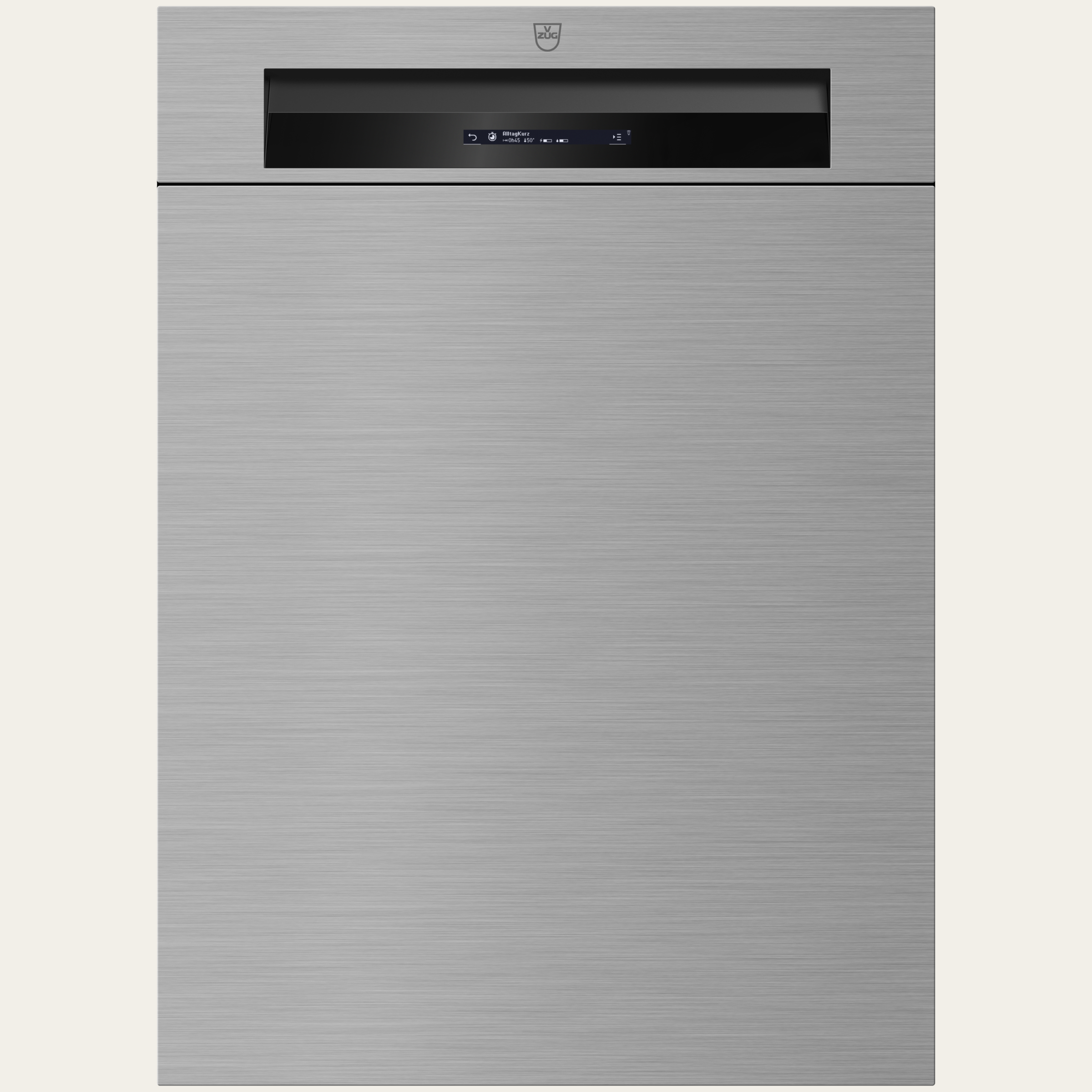 V-ZUG Lavastoviglie AdoraLavastoviglie V4000 IC, Standard di larghezza: 55 cm, ChromeClass, Maniglia: Maniglia a gola, V-ZUG-Home, Tutti i collegamenti (acqua ed elettrici): 3 m, Lamiera scorrevole, Display LCD