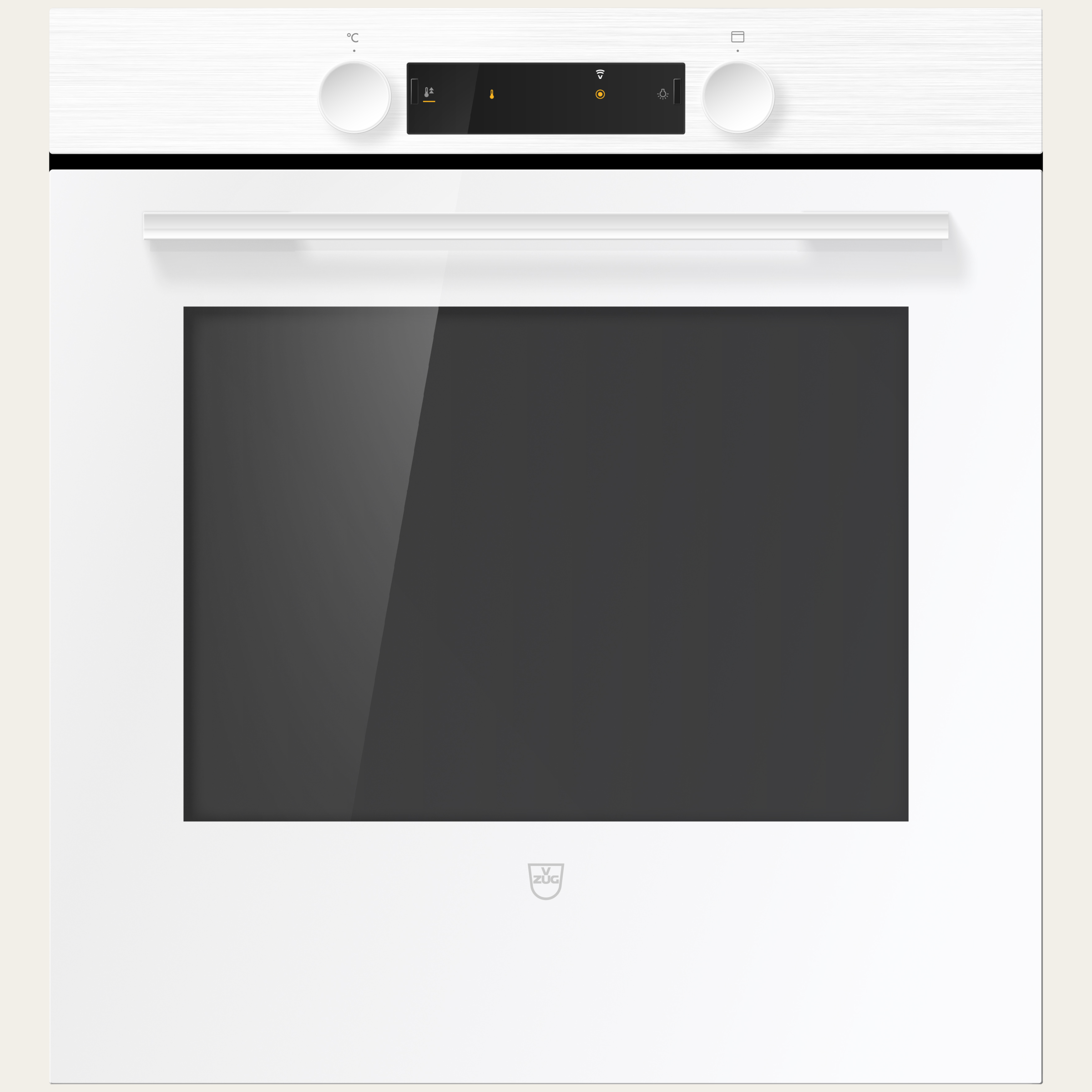 V-ZUG Backofen Combair V400, Breitennorm: 55 cm, Höhennorm: 60 cm, Weiss, Griff: Weiss, Drehschalter, V-ZUG-Home, TopClean