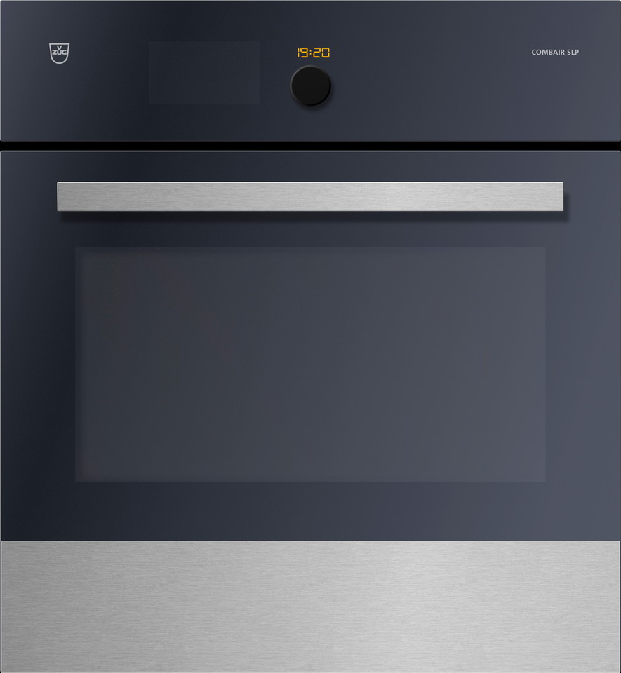 V-ZUG Oven Combair SLP, Stainless Steel, designer handle, pyrolytic self-cleaningNOTE: Product fitted with Wi-Fi module as standard (V-ZUG-Home ready)