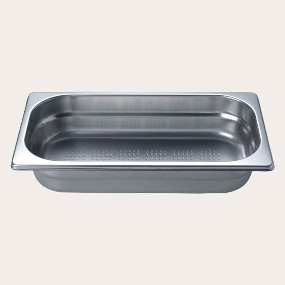 Cooking tray GN2/3, height 65mm, perforated, packed