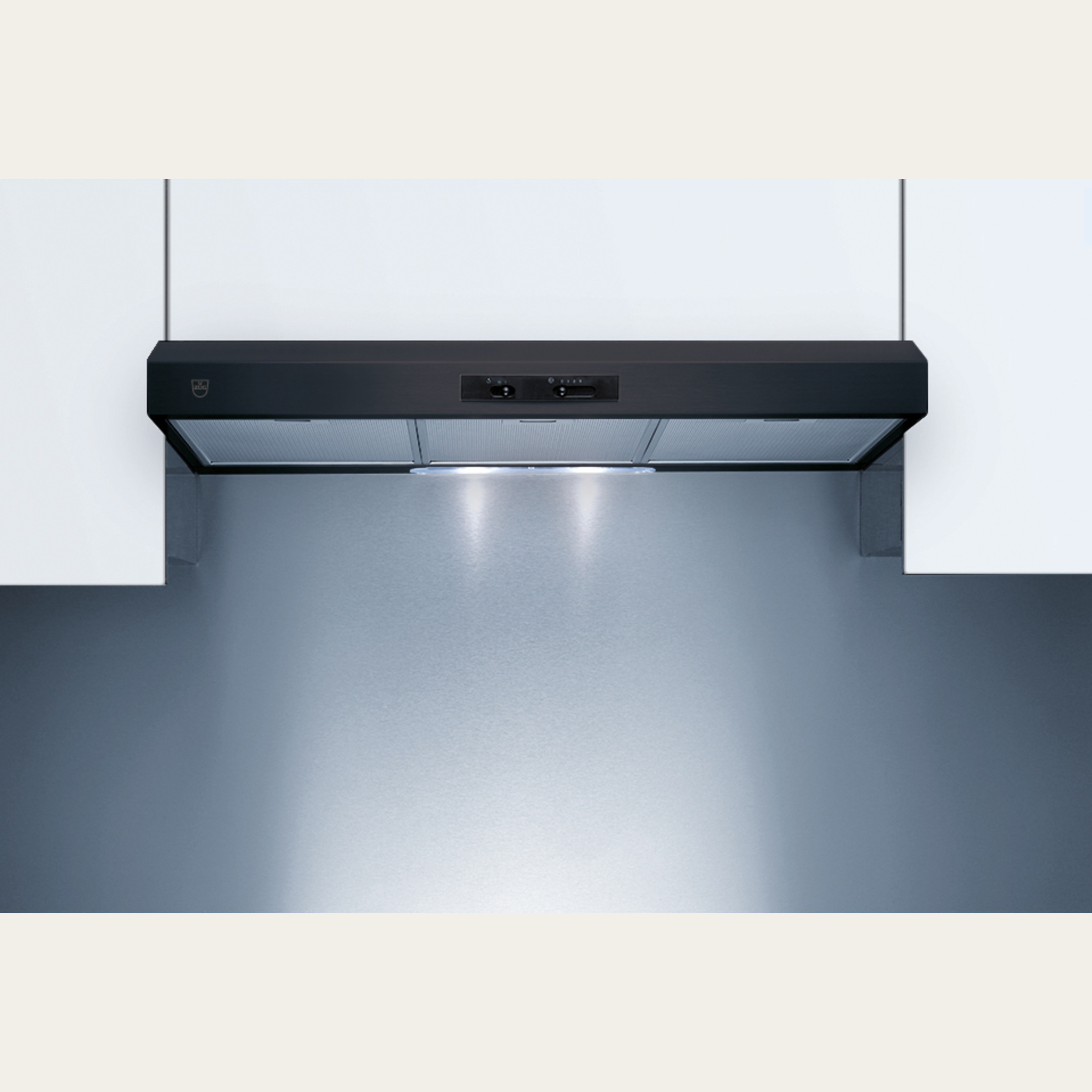 V-ZUG Hotte d’aspiration, AiroClearEncastrer V200, Norme largeur: 60.0 cm, Nero, recyclage d'air, Commutateur, Hotte d’aspiration intégrée