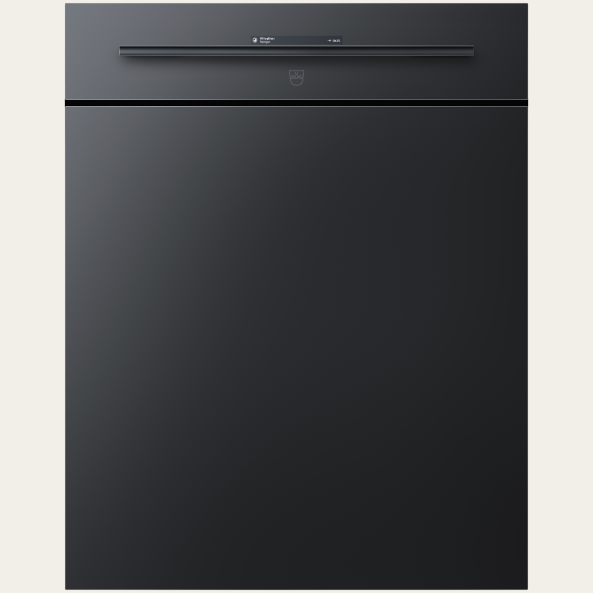 V-ZUG Dishwasher AdoraDish V6000, Standard width: 60cm, Black mirror glass, Handle: Black design handle,V-ZUG-Home, LCD