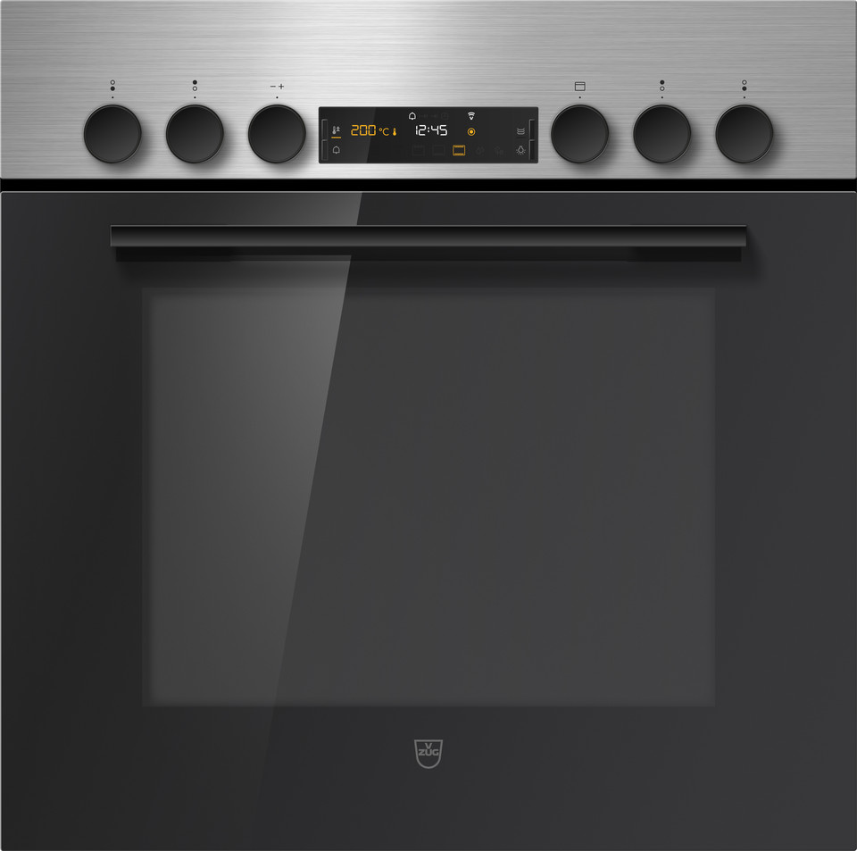 V-ZUG Herd Combair V600, Breitennorm: 60 cm, Höhennorm: 60 cm, ChromeClass, Griff: Nero, Drehschalter, V-ZUG-Home, TopClean, Anzahl bedienbare Kochzonen: 4